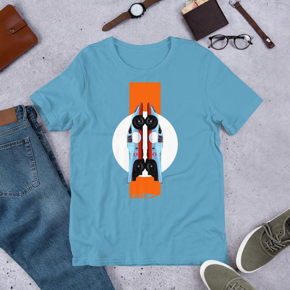 Porsche 917 Gulf - Short-Sleeve Unisex T-Shirt - Fueled.art