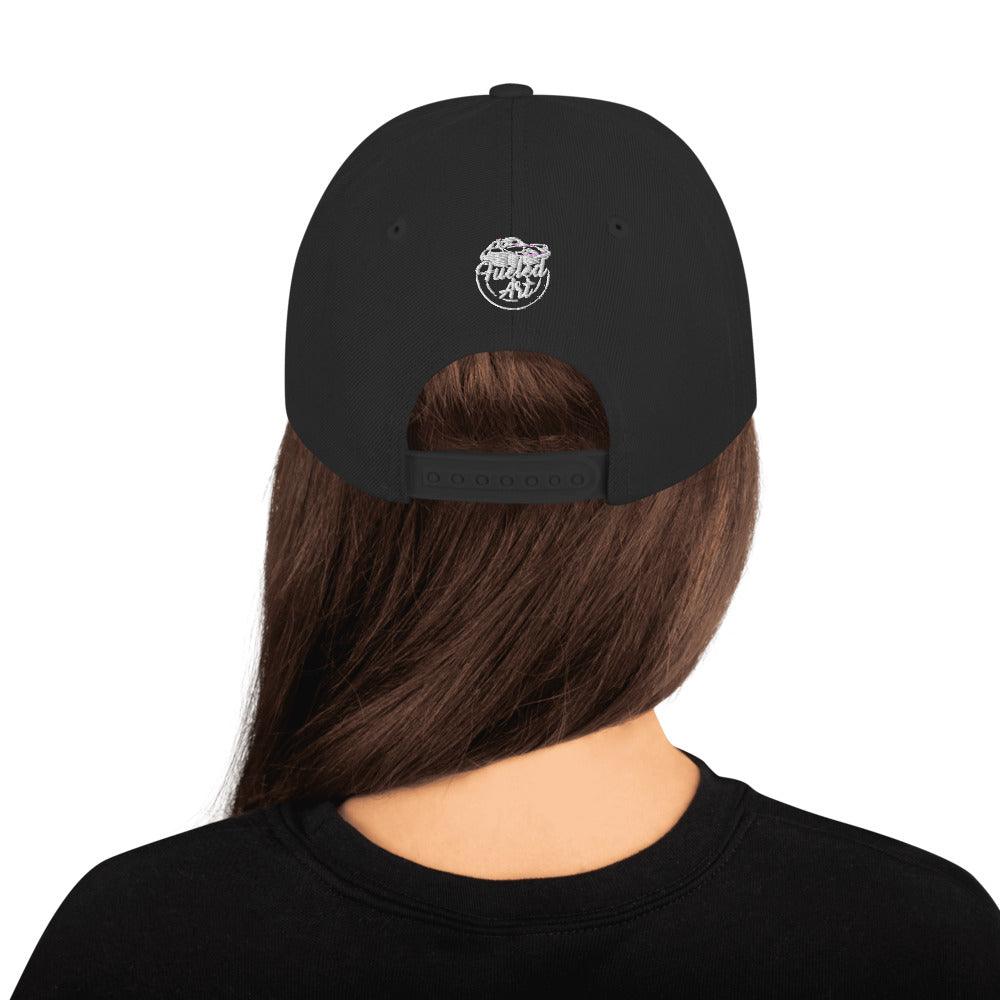 Porsche 924 - Embroidered Logo - Black Snapback Hat - Fueled.art