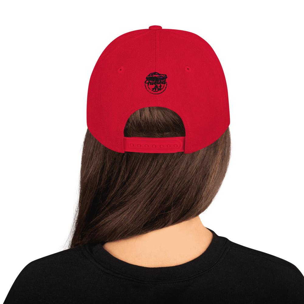 Porsche 924 - Embroidered Logo - Red Snapback Hat - Fueled.art