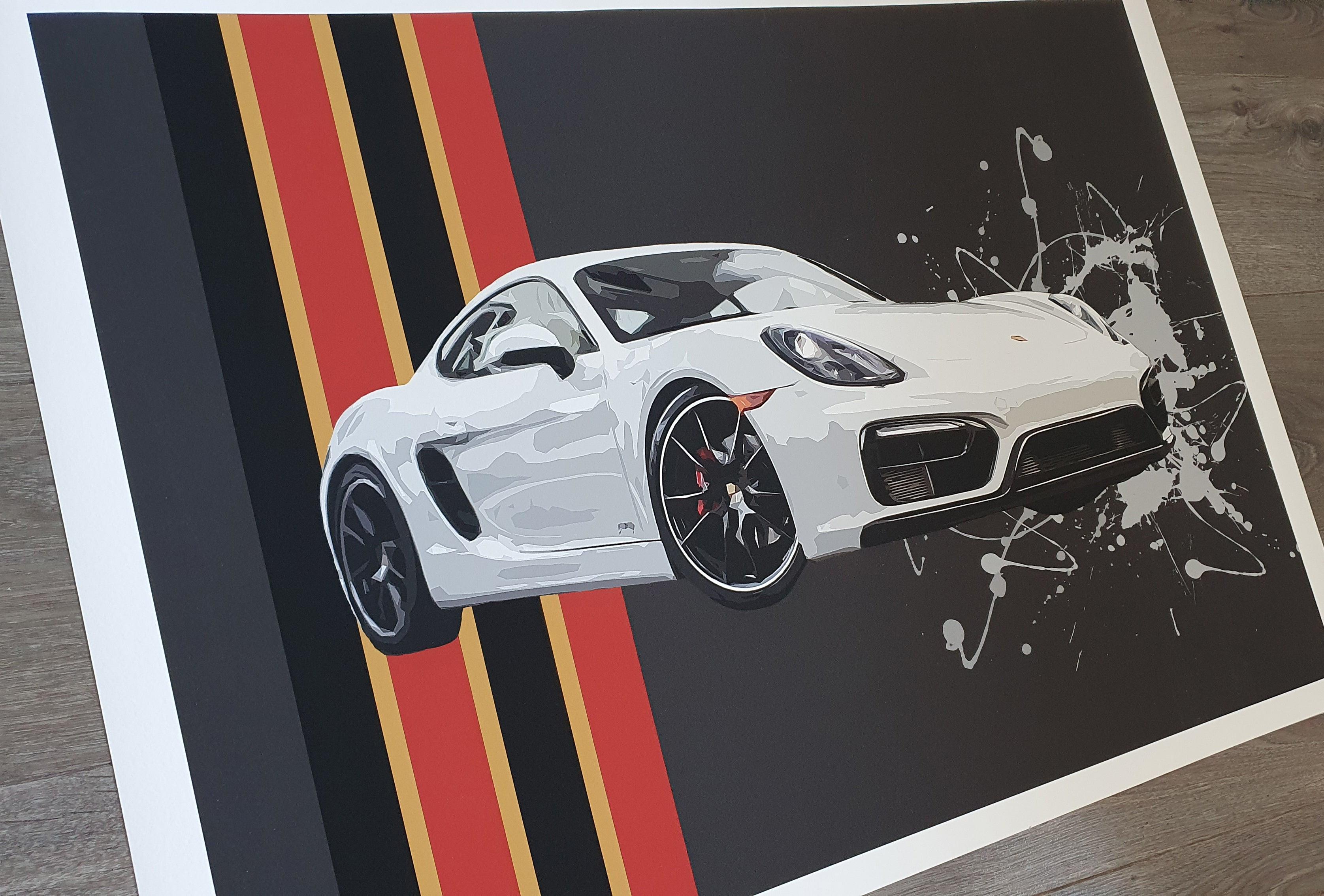 Porsche Cayman 981 GTS Print - Fueled.art