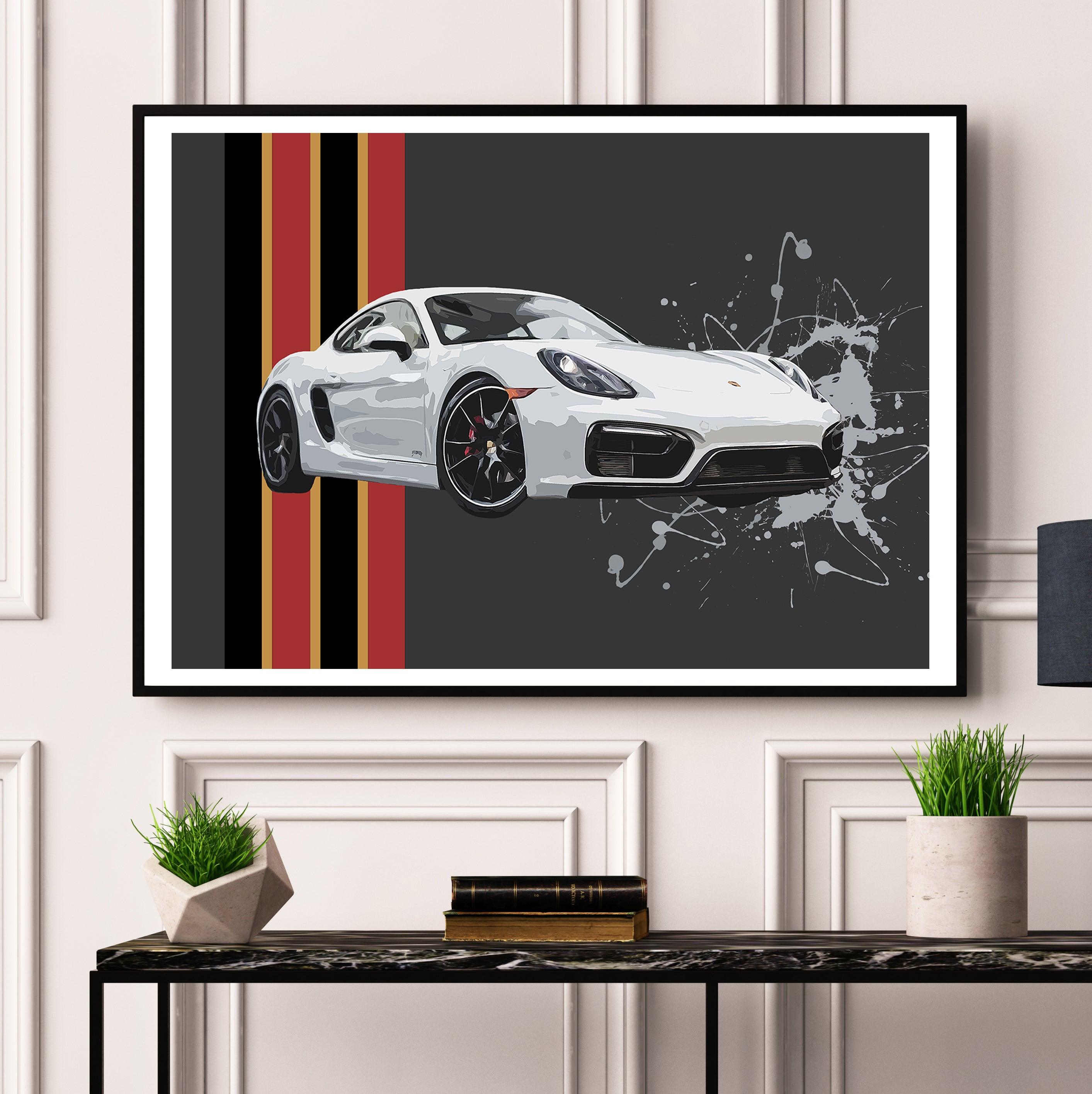 Porsche Cayman 981 GTS Print - Fueled.art