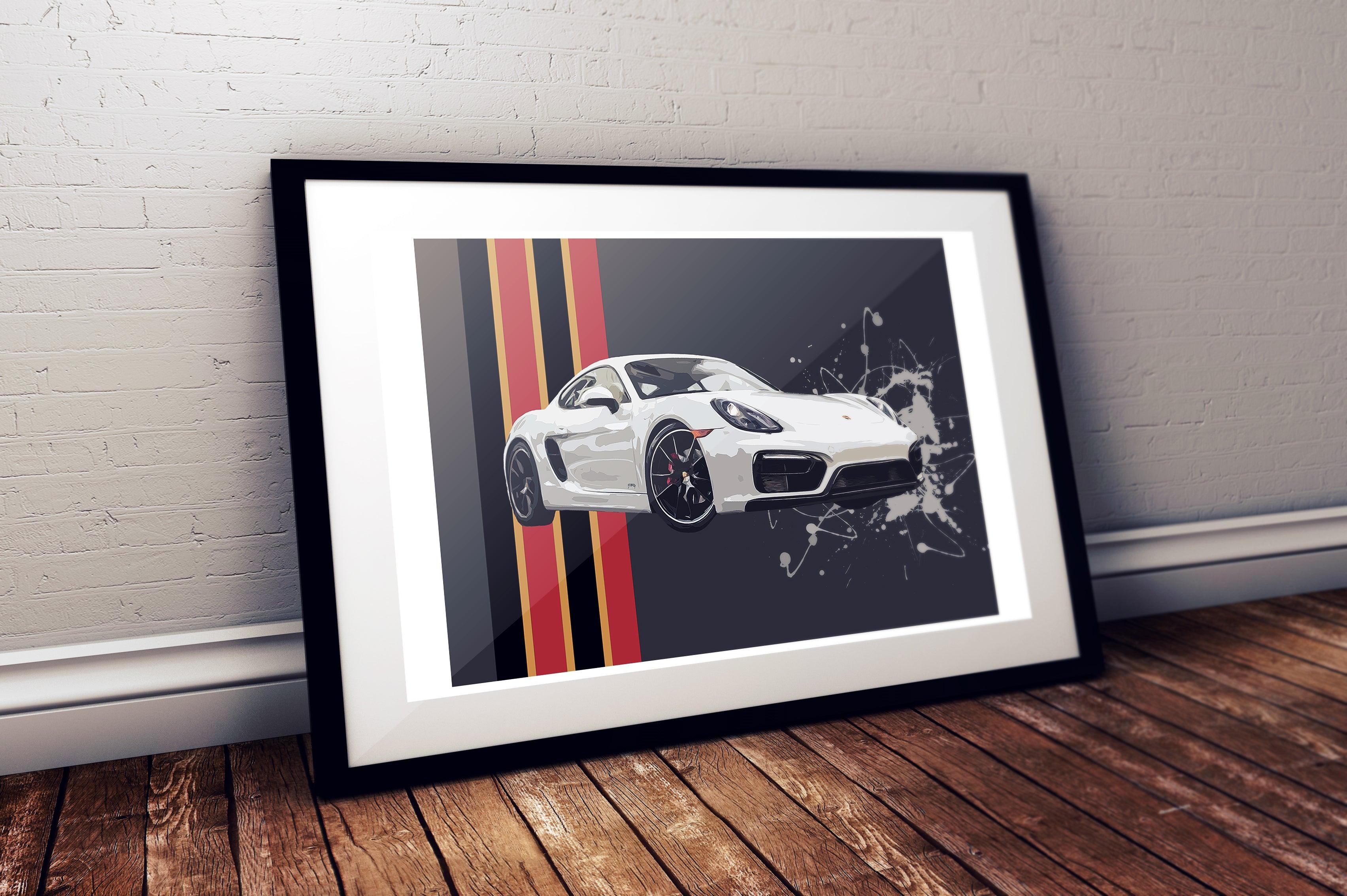 Porsche Cayman 981 GTS Print - Fueled.art