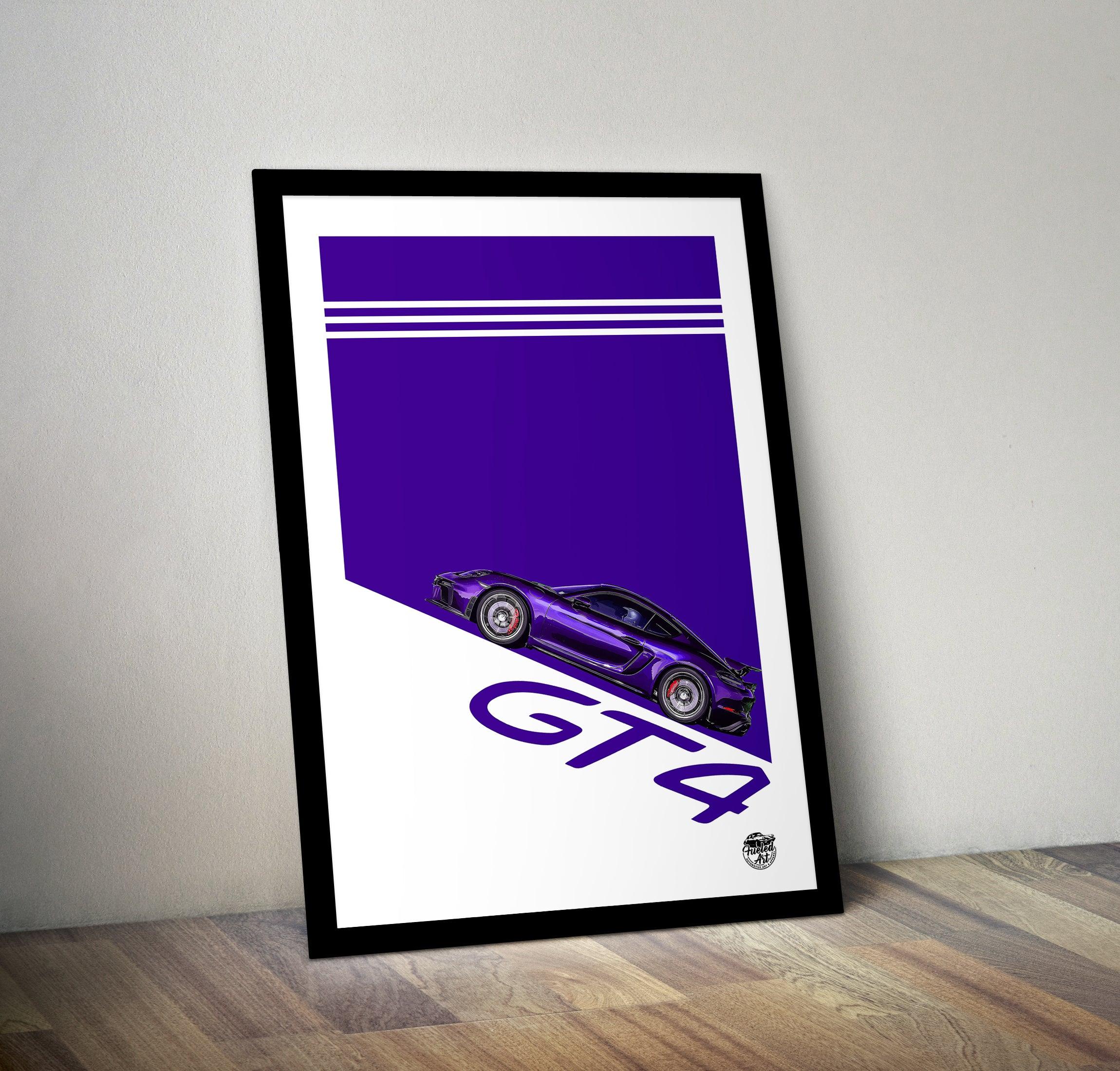 Porsche Cayman GT4 Print - Fueled.art