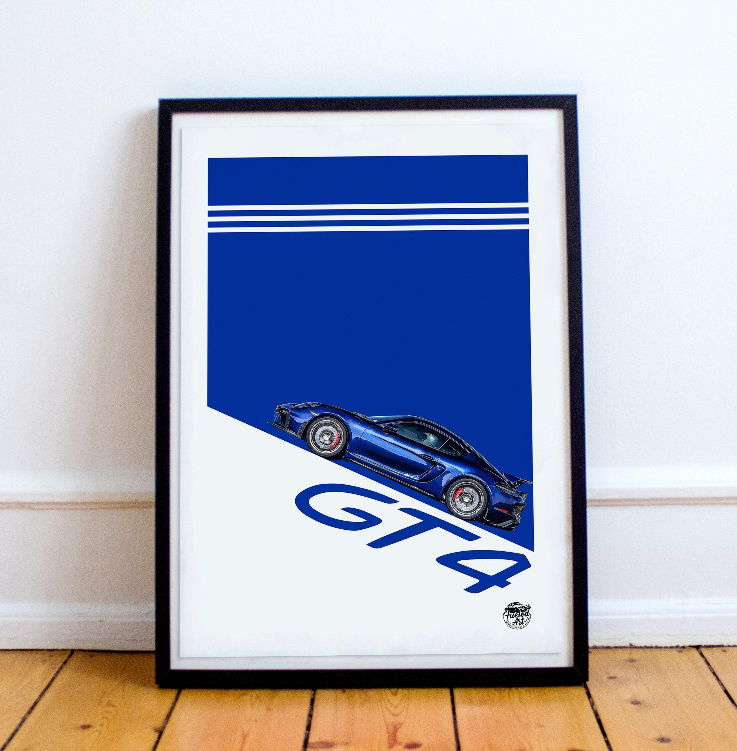 Porsche Cayman GT4 Print - Fueled.art