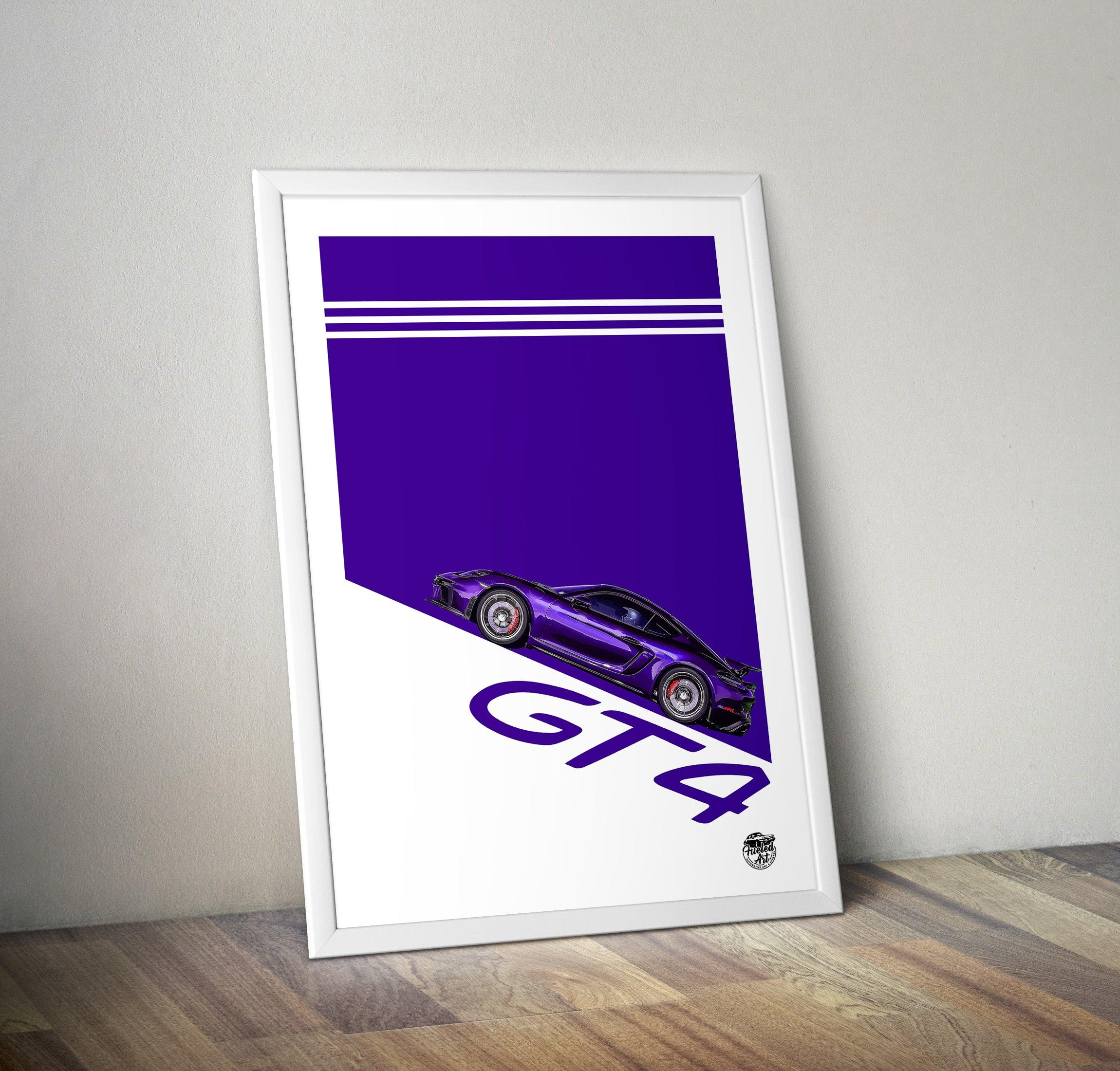 Porsche Cayman GT4 Print - Fueled.art