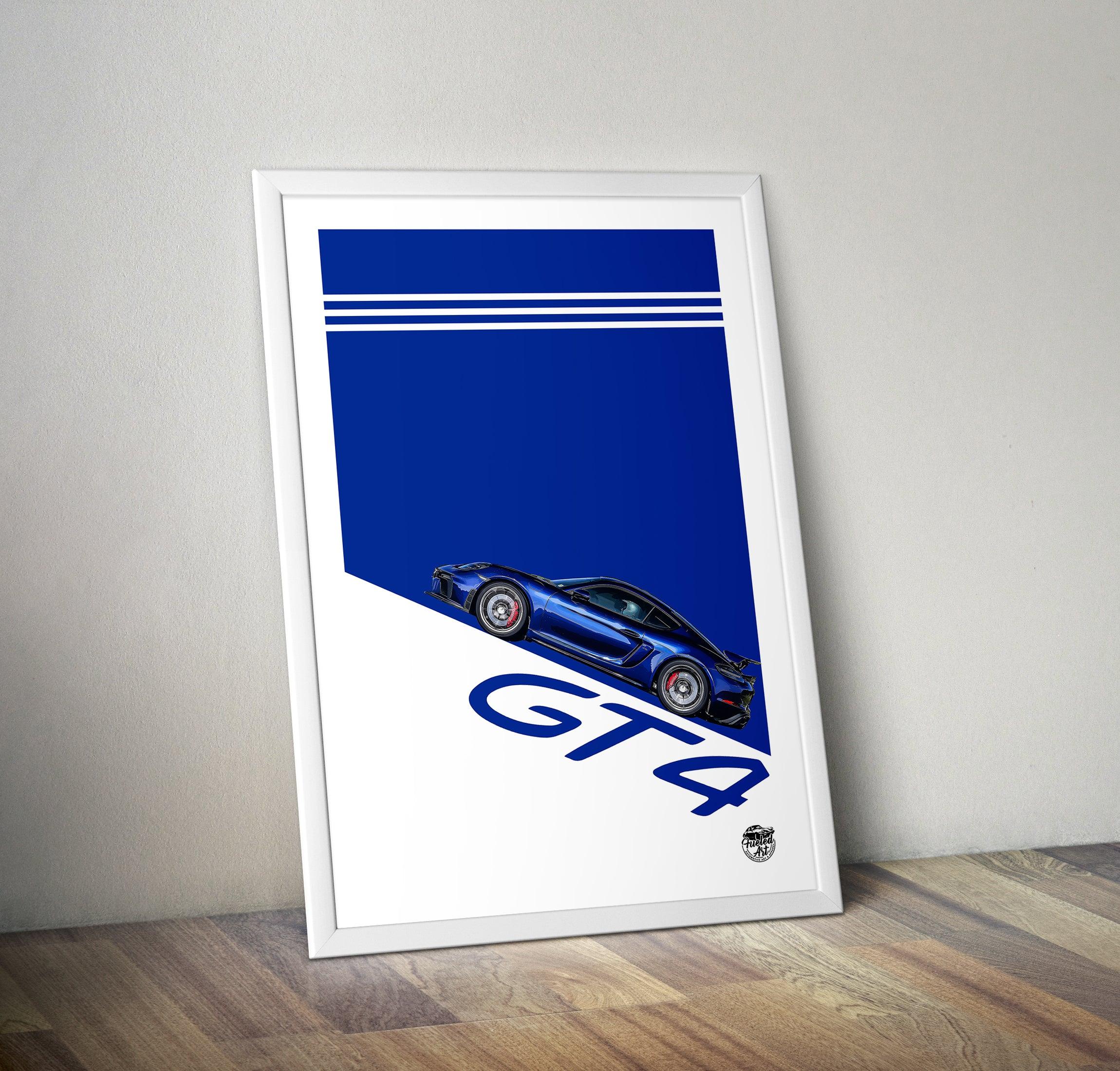 Porsche Cayman GT4 Print - Fueled.art