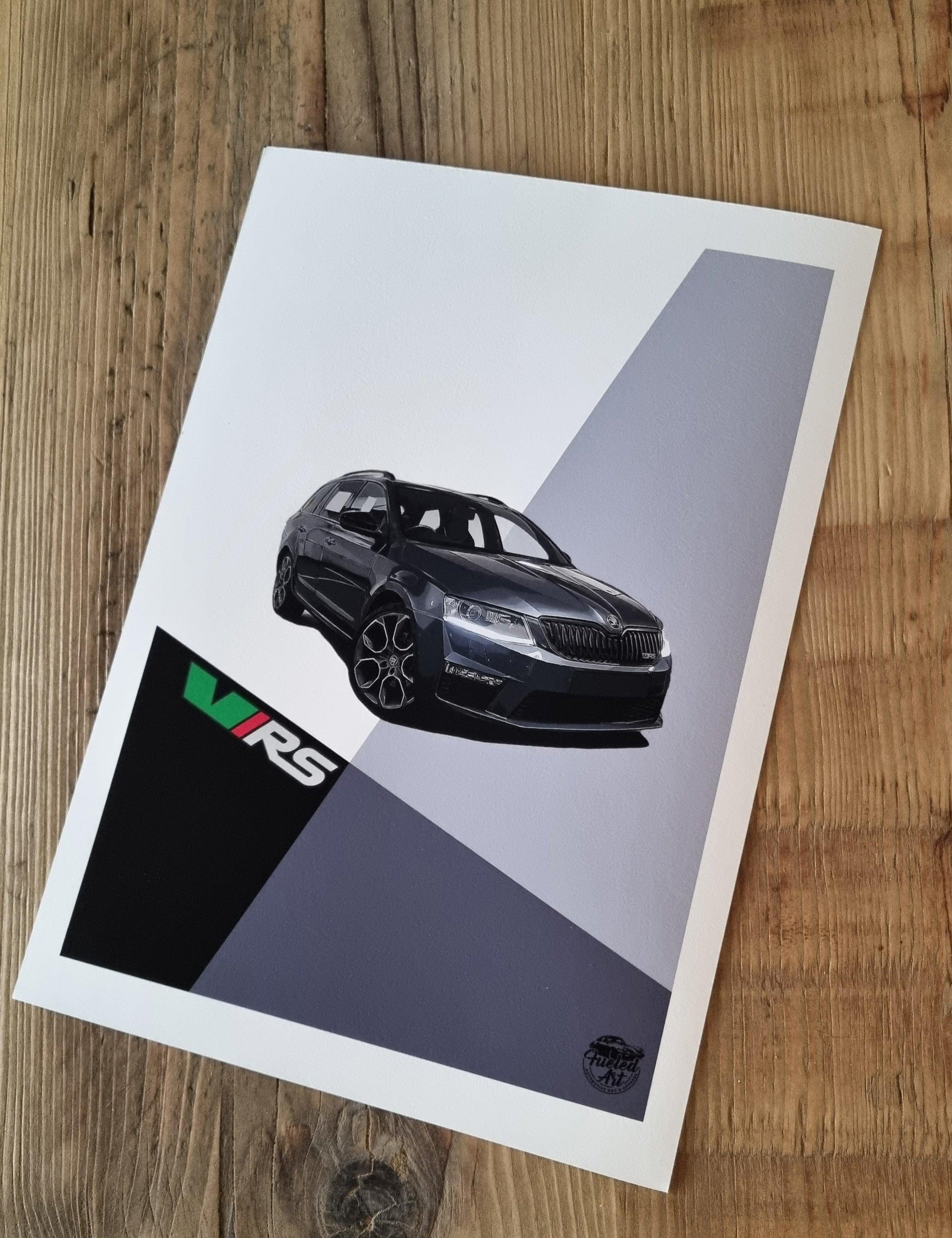 Skoda Octavia VRS Combi Print - Fueled.art