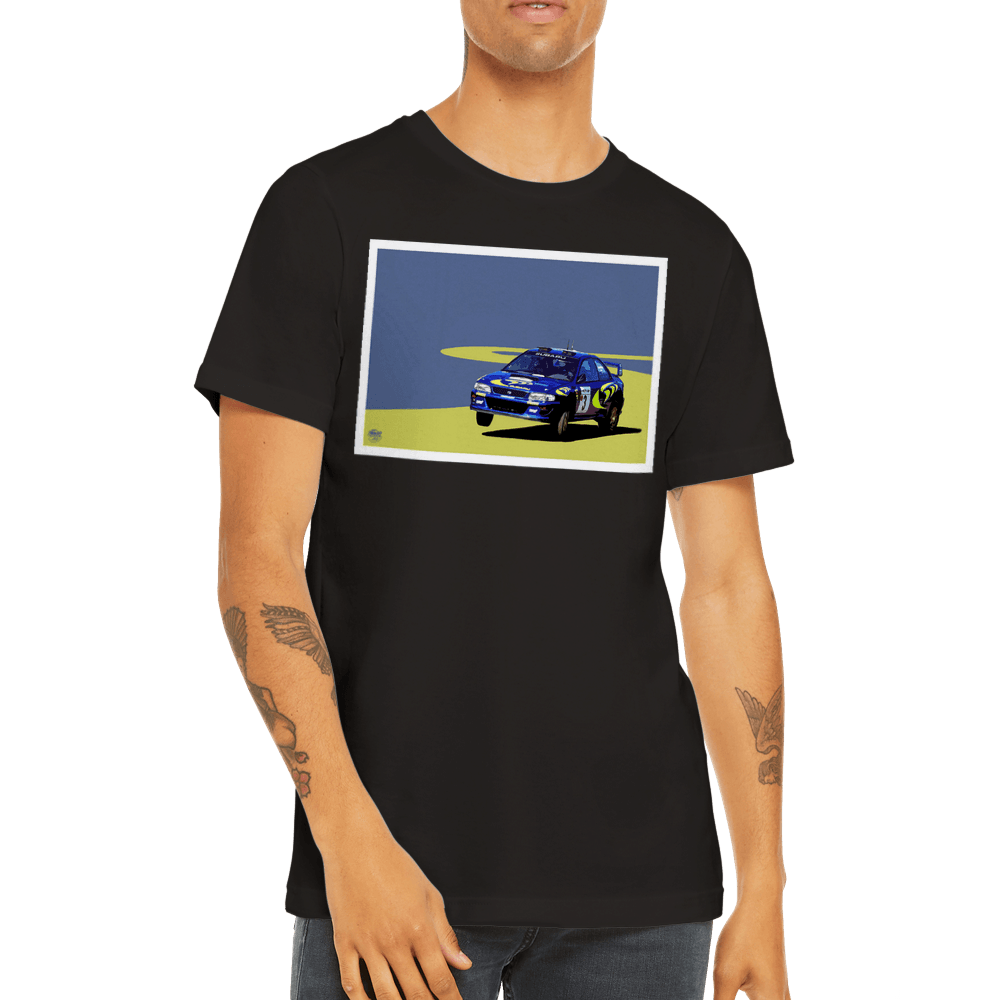 Subaru Impreza S3 WRC Colin McRae - Premium Unisex Crewneck T-shirt - Fueled.art