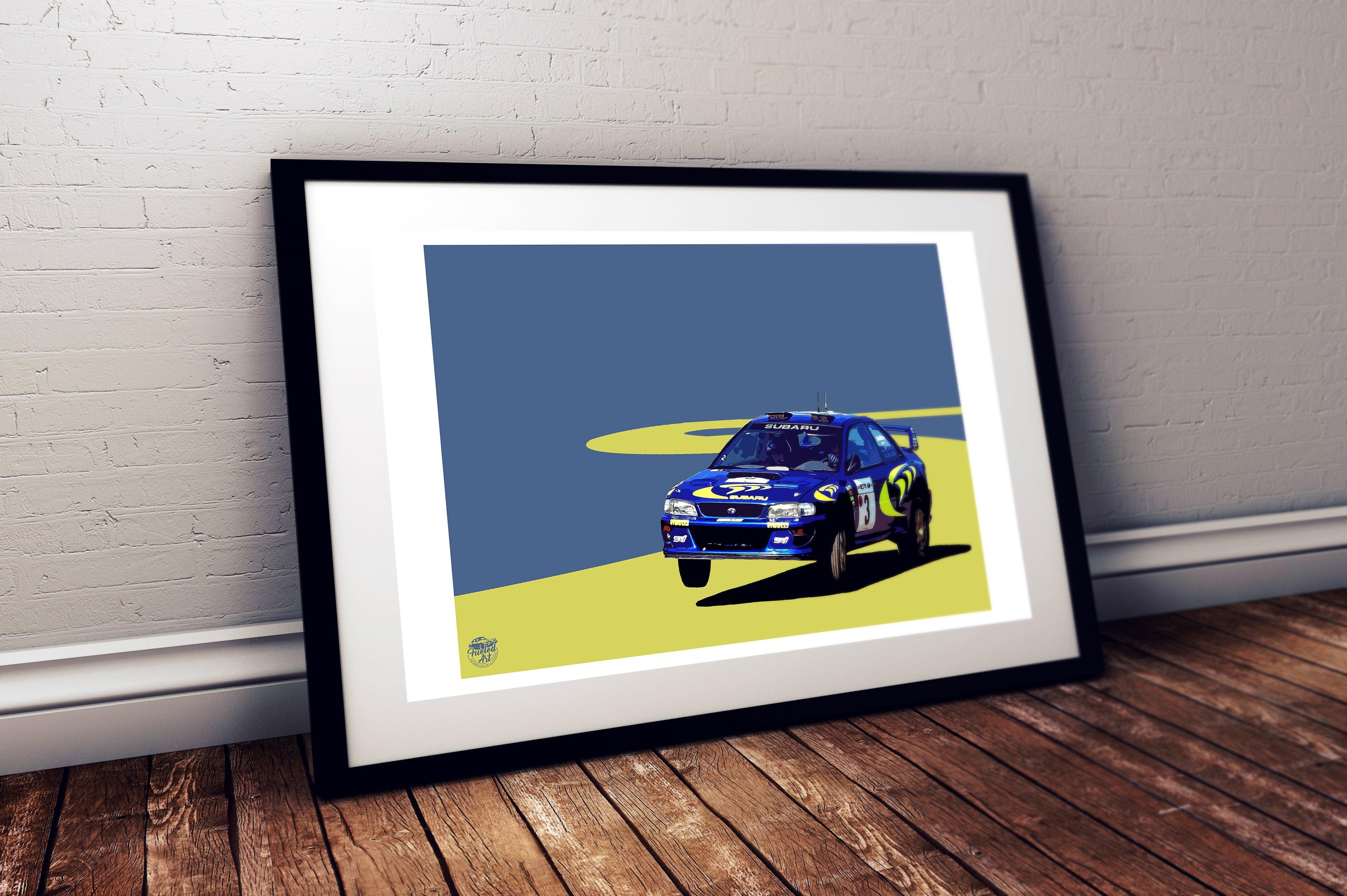 Subaru Impreza STI S3 - Colin McRae WRC Print - Fueled.art