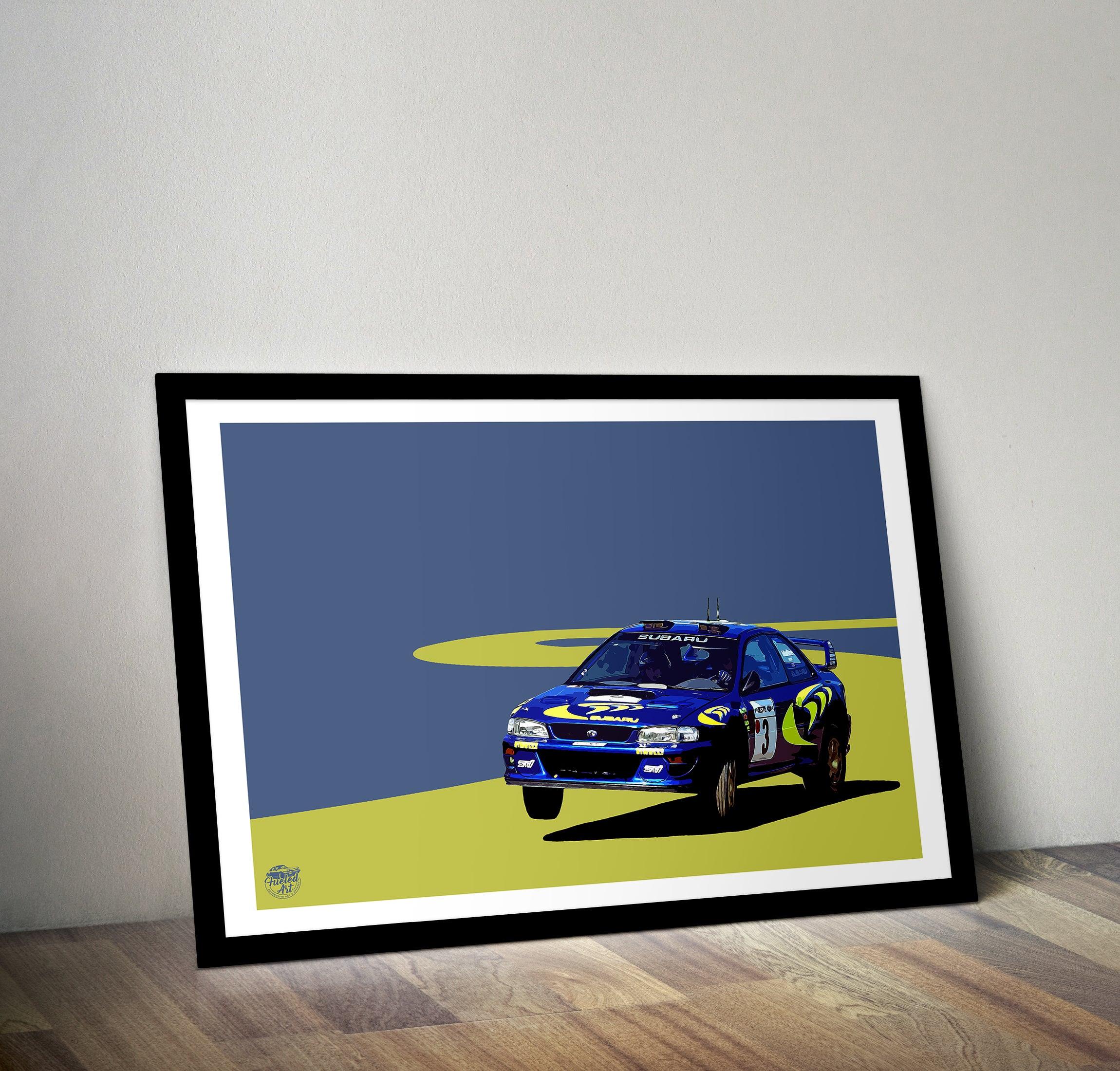 Subaru Impreza STI S3 - Colin McRae WRC Print - Fueled.art