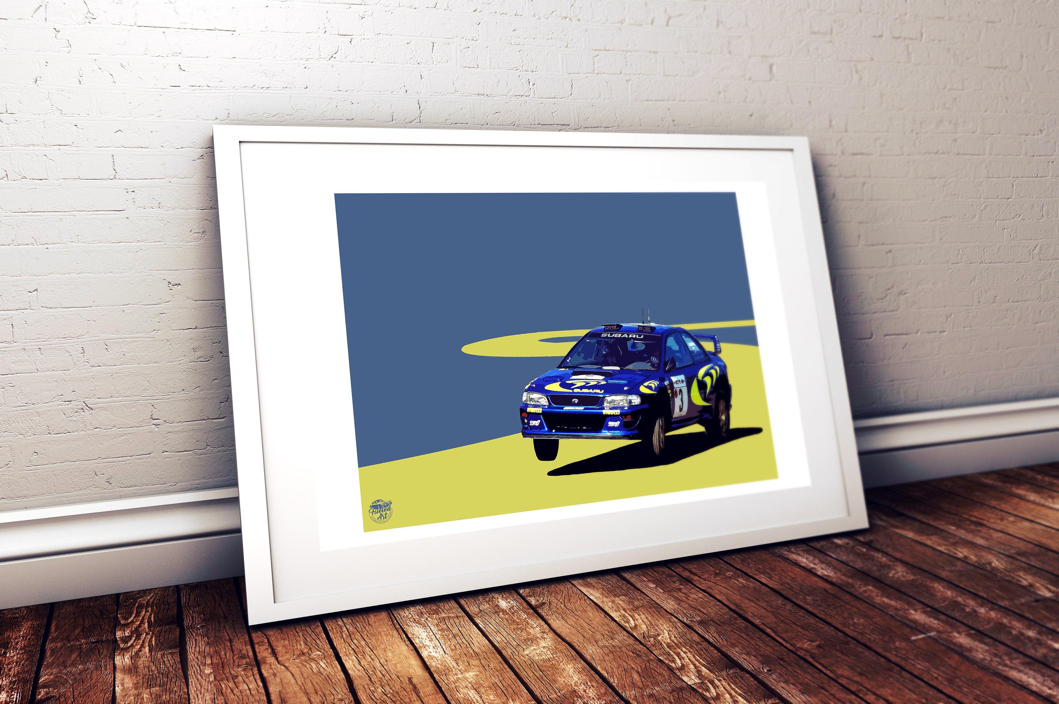 Subaru Impreza STI S3 - Colin McRae WRC Print - Fueled.art