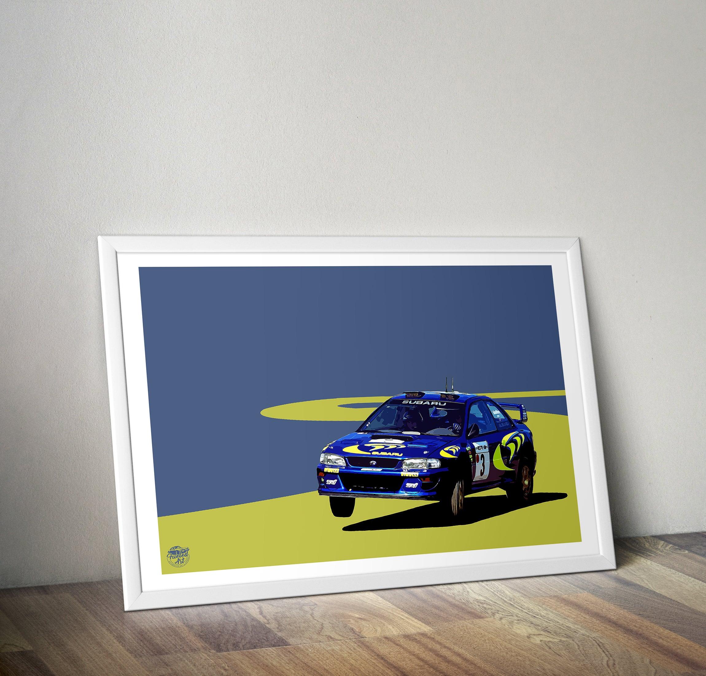 Subaru Impreza STI S3 - Colin McRae WRC Print - Fueled.art