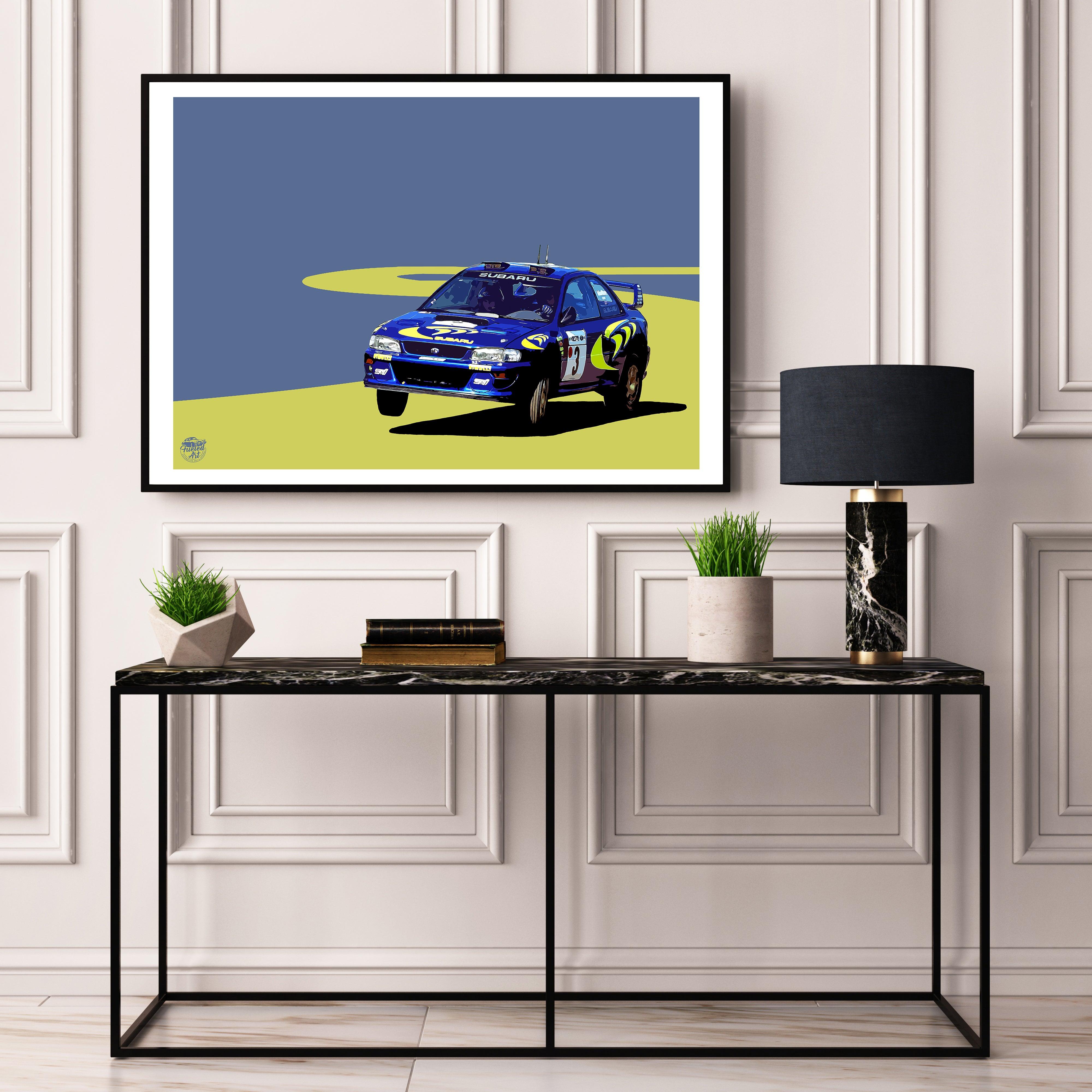 Subaru Impreza STI S3 - Colin McRae WRC Print - Fueled.art