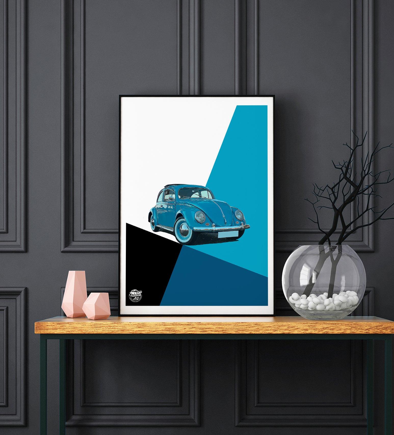 VW Beetle print - Fueled.art