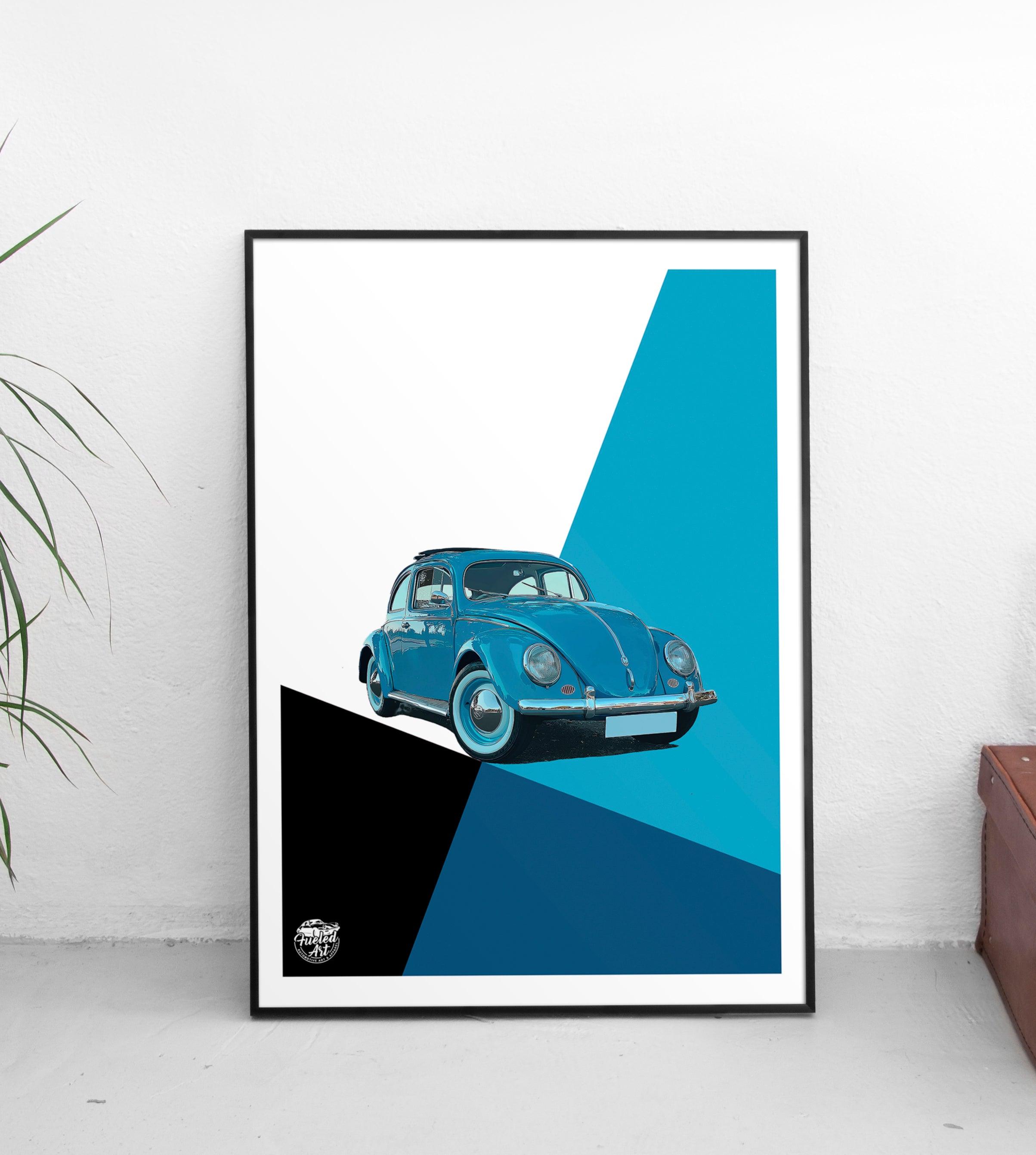 VW Beetle print - Fueled.art