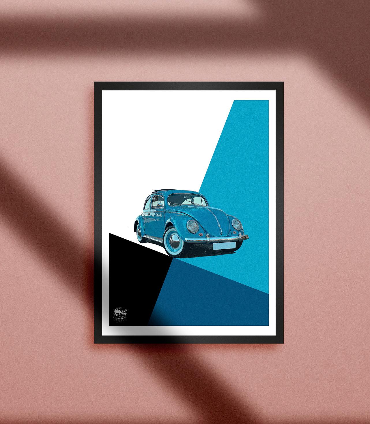 VW Beetle print - Fueled.art