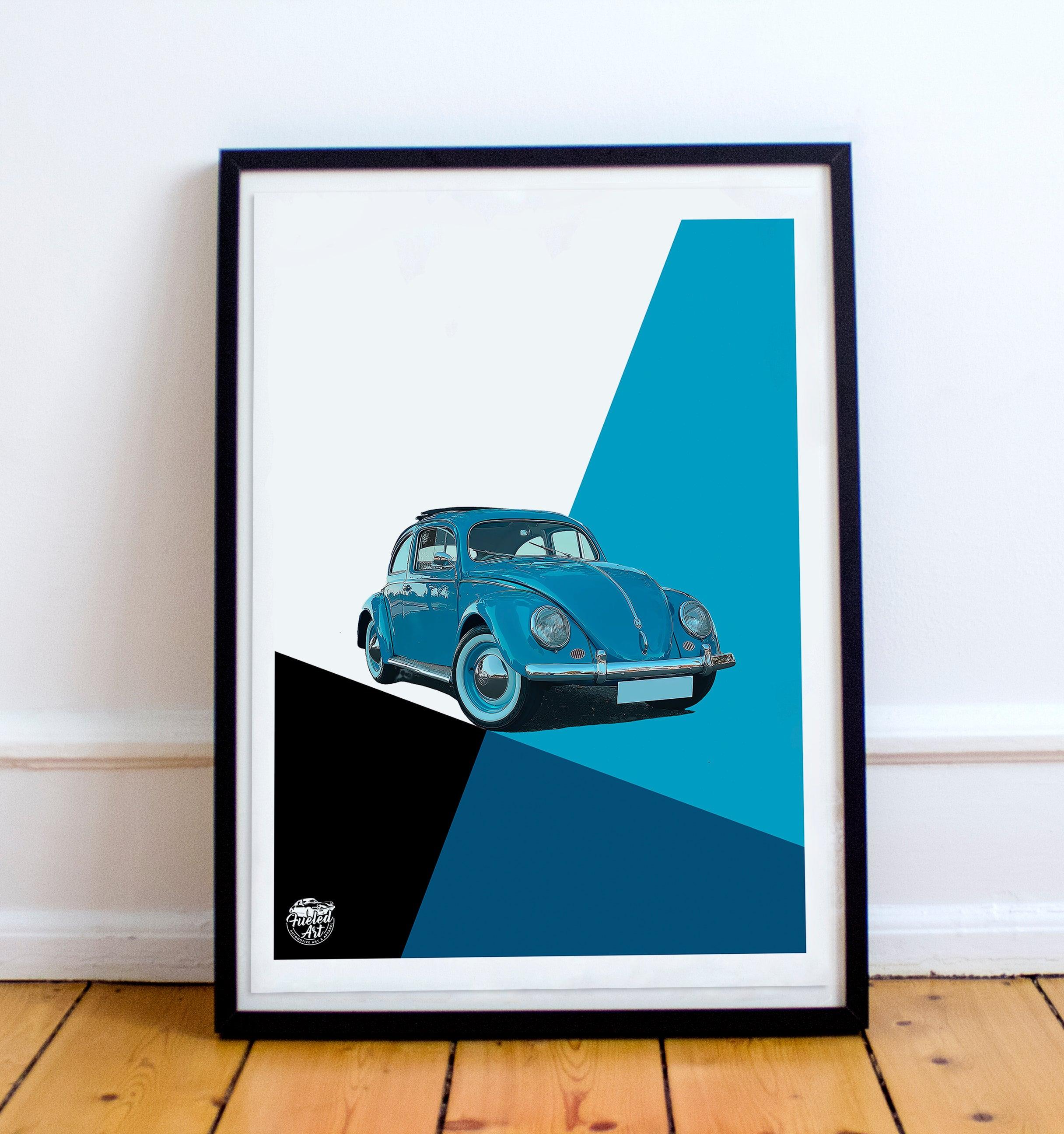 VW Beetle print - Fueled.art