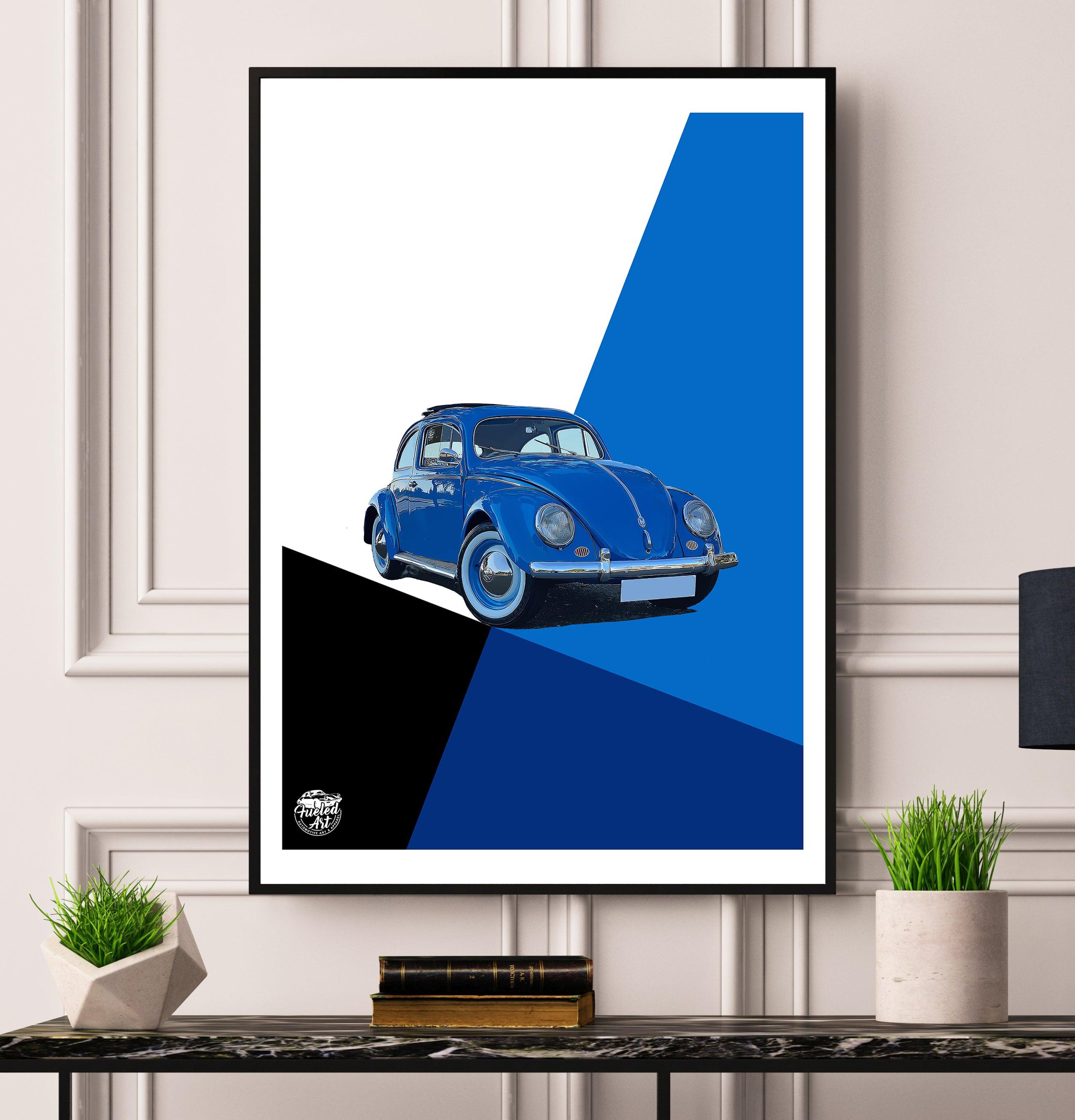 VW Beetle print - Fueled.art