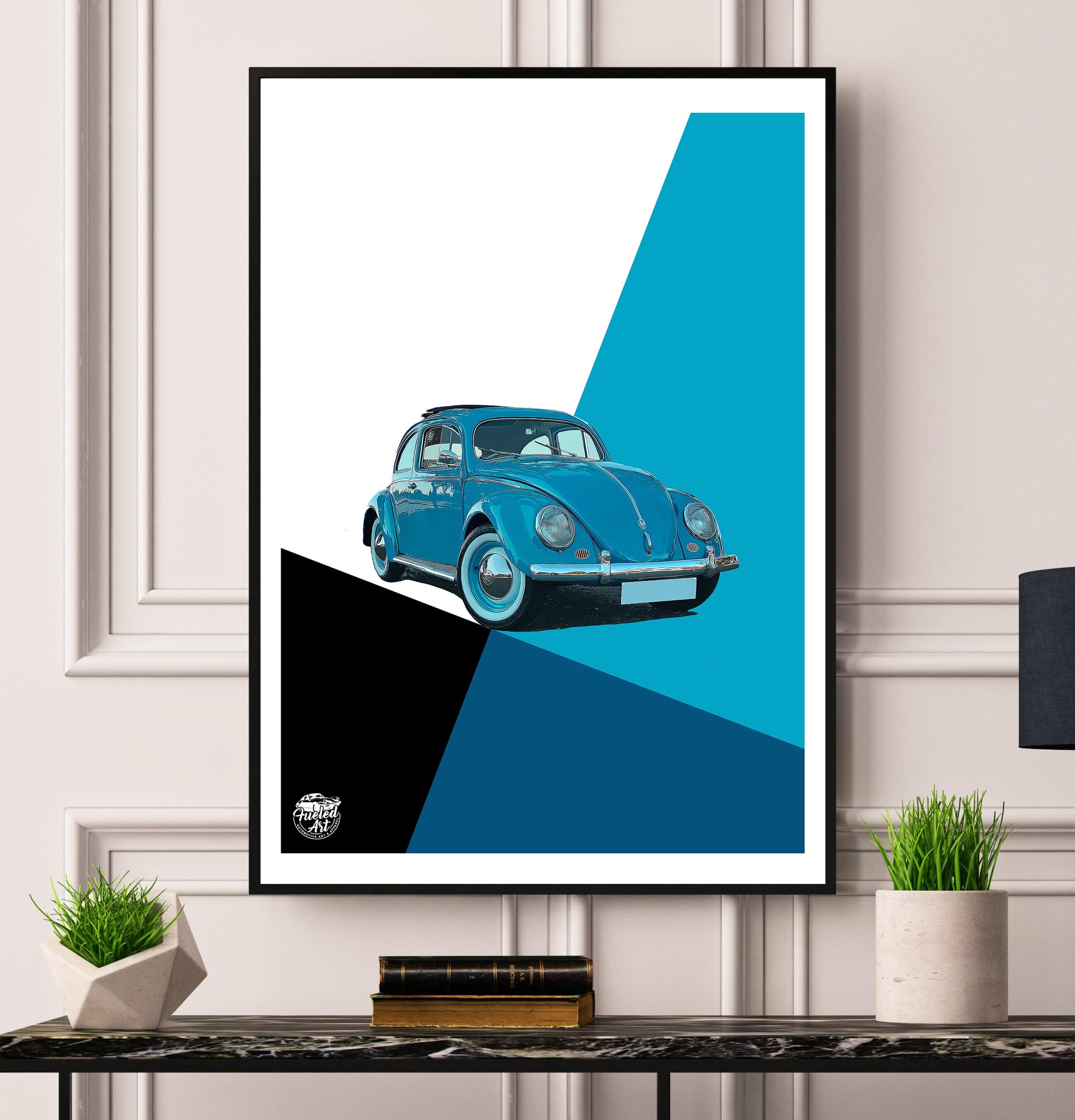 VW Beetle print - Fueled.art