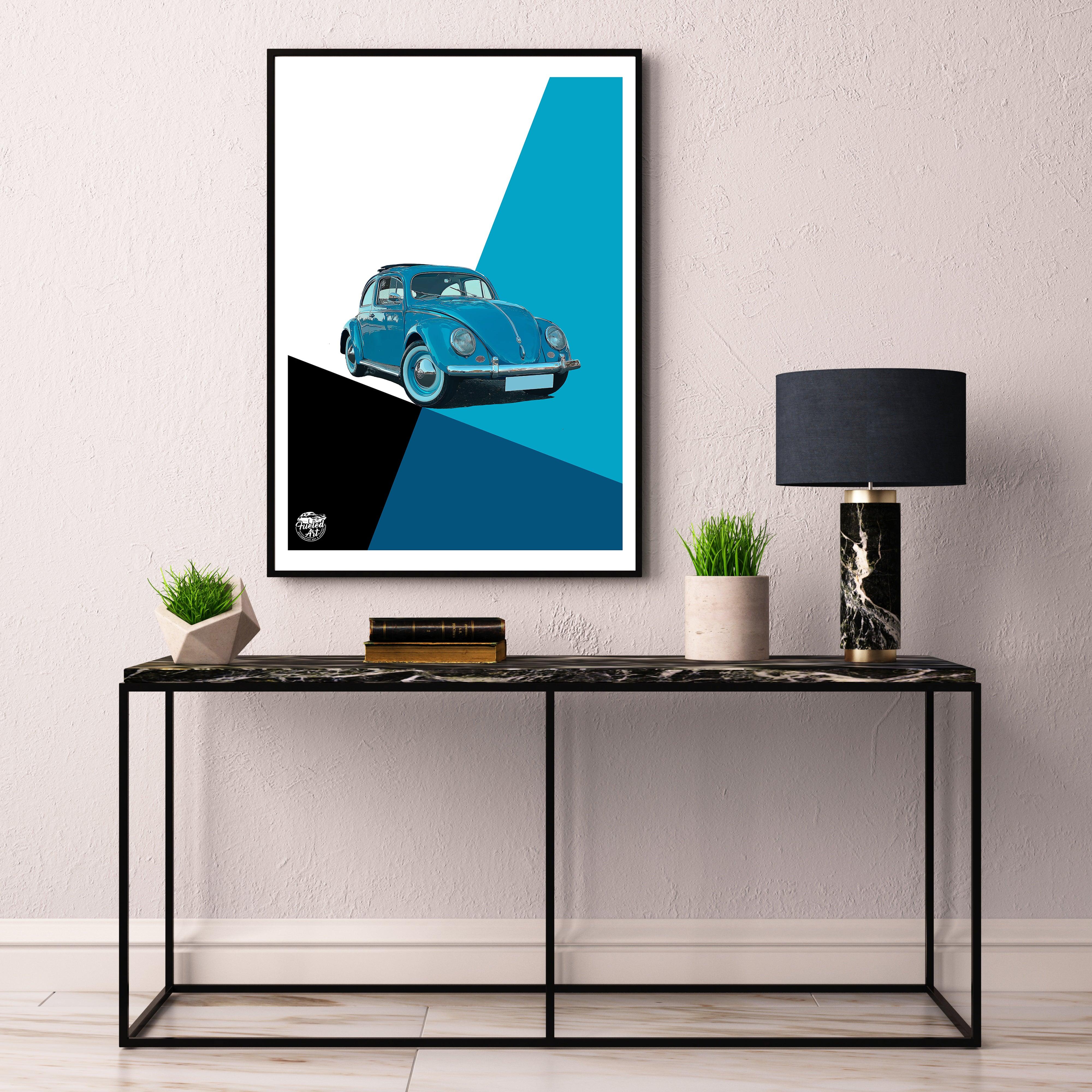 VW Beetle print - Fueled.art