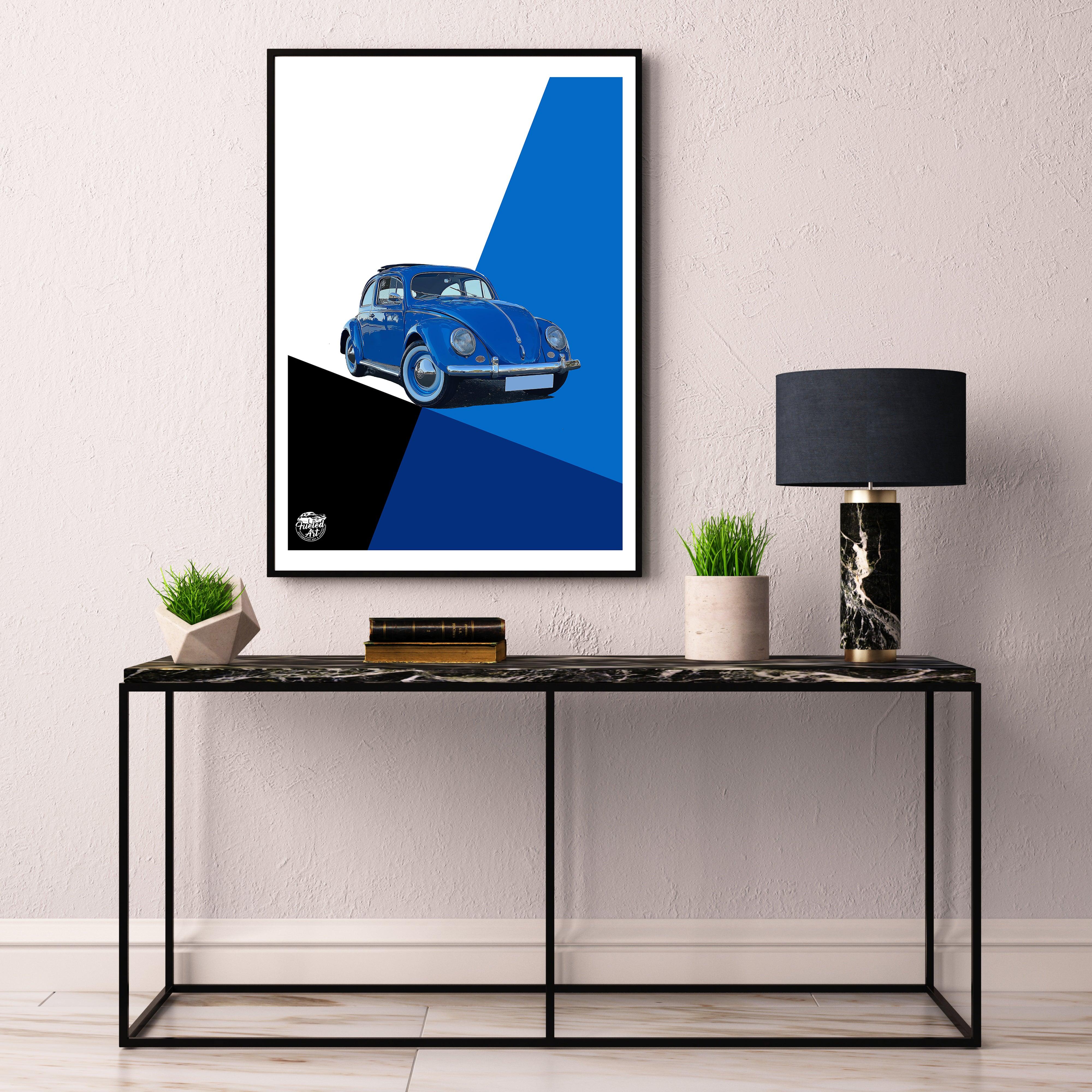 VW Beetle print - Fueled.art