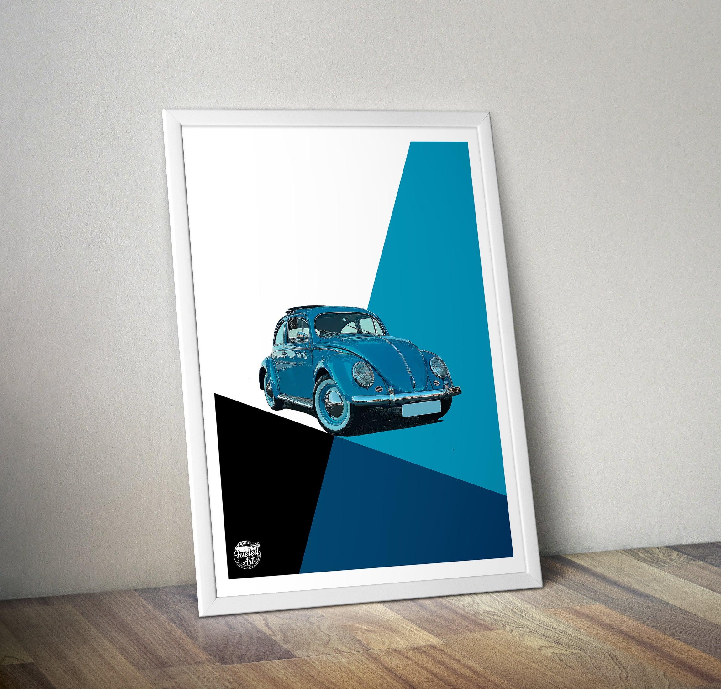 VW Beetle print - Fueled.art