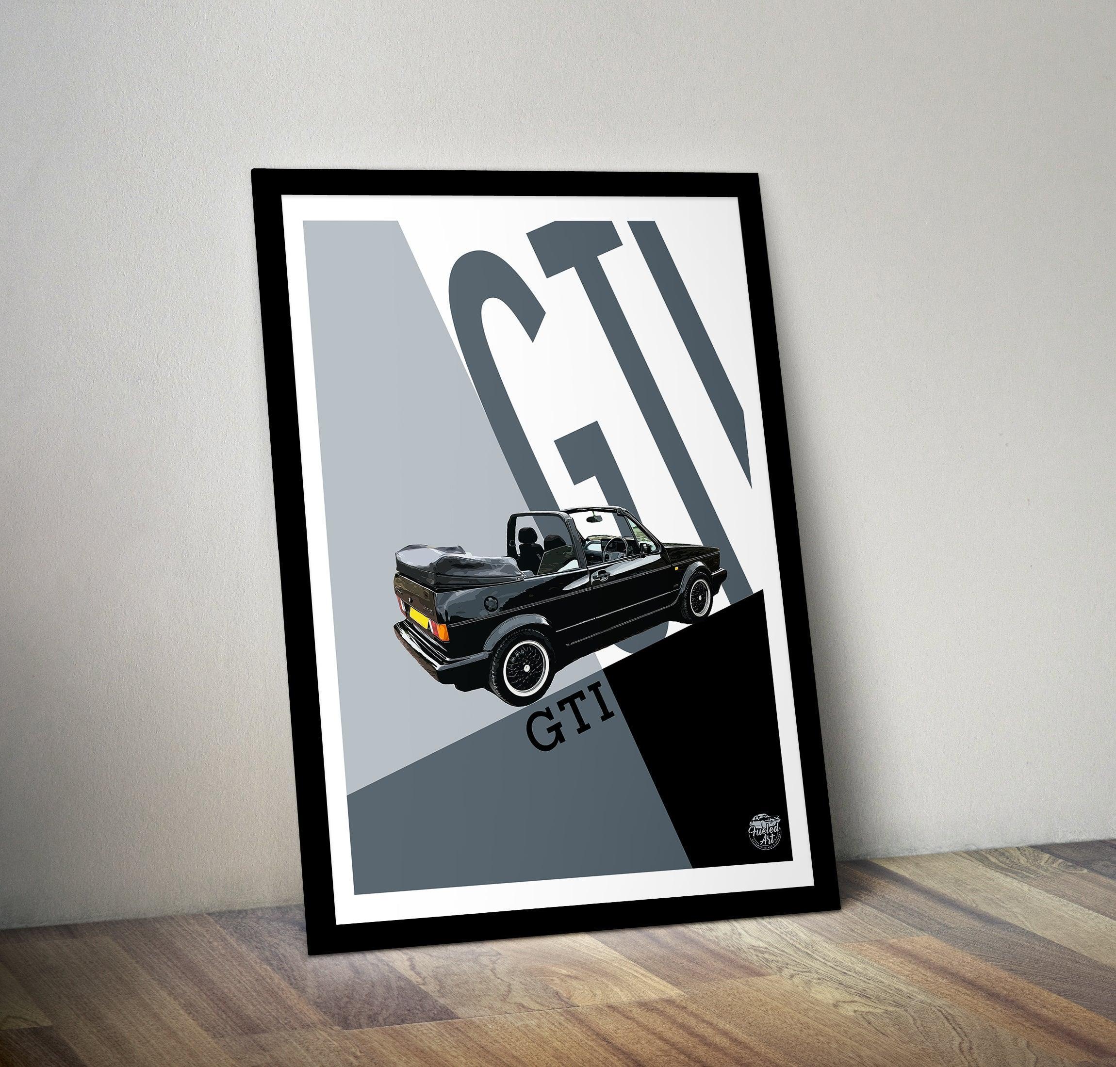 VW Golf GTI Mk1 Cabriolet Print - Fueled.art