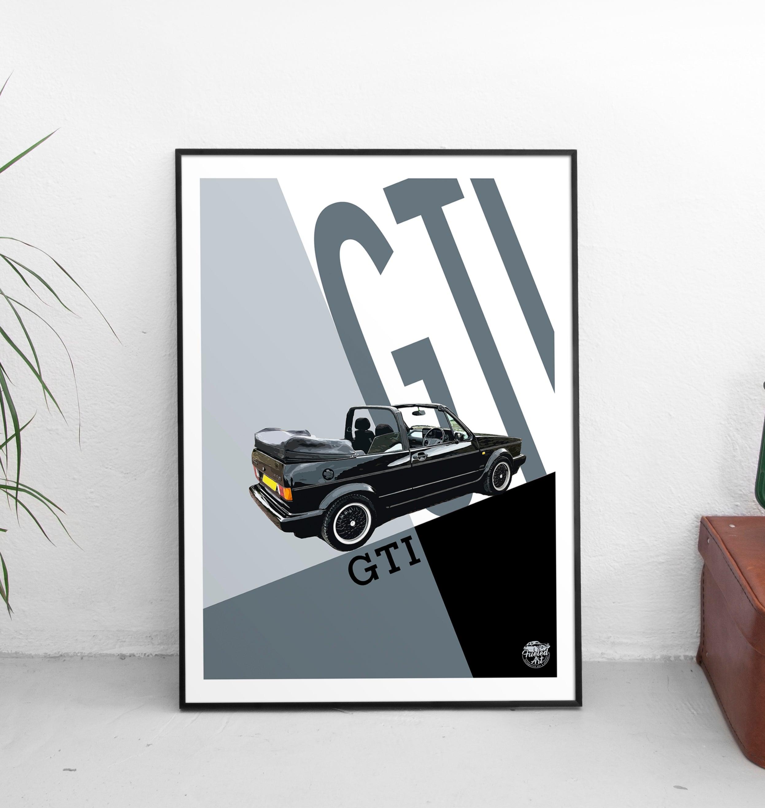 VW Golf GTI Mk1 Cabriolet Print - Fueled.art