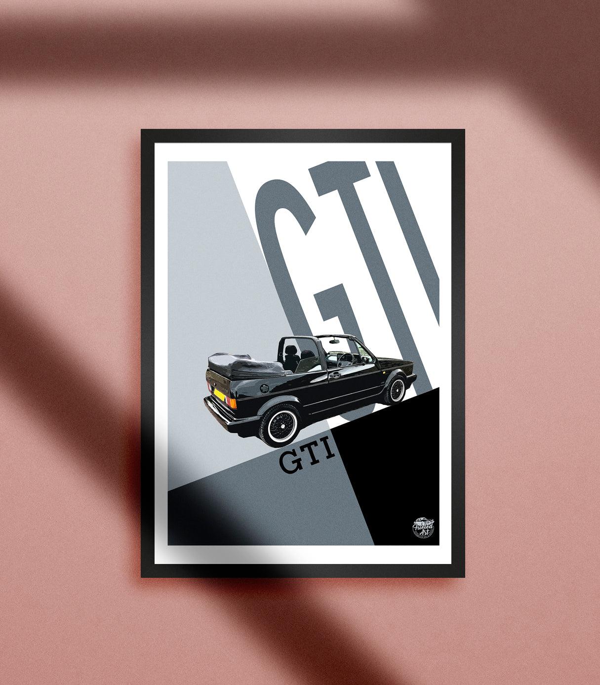 VW Golf GTI Mk1 Cabriolet Print - Fueled.art