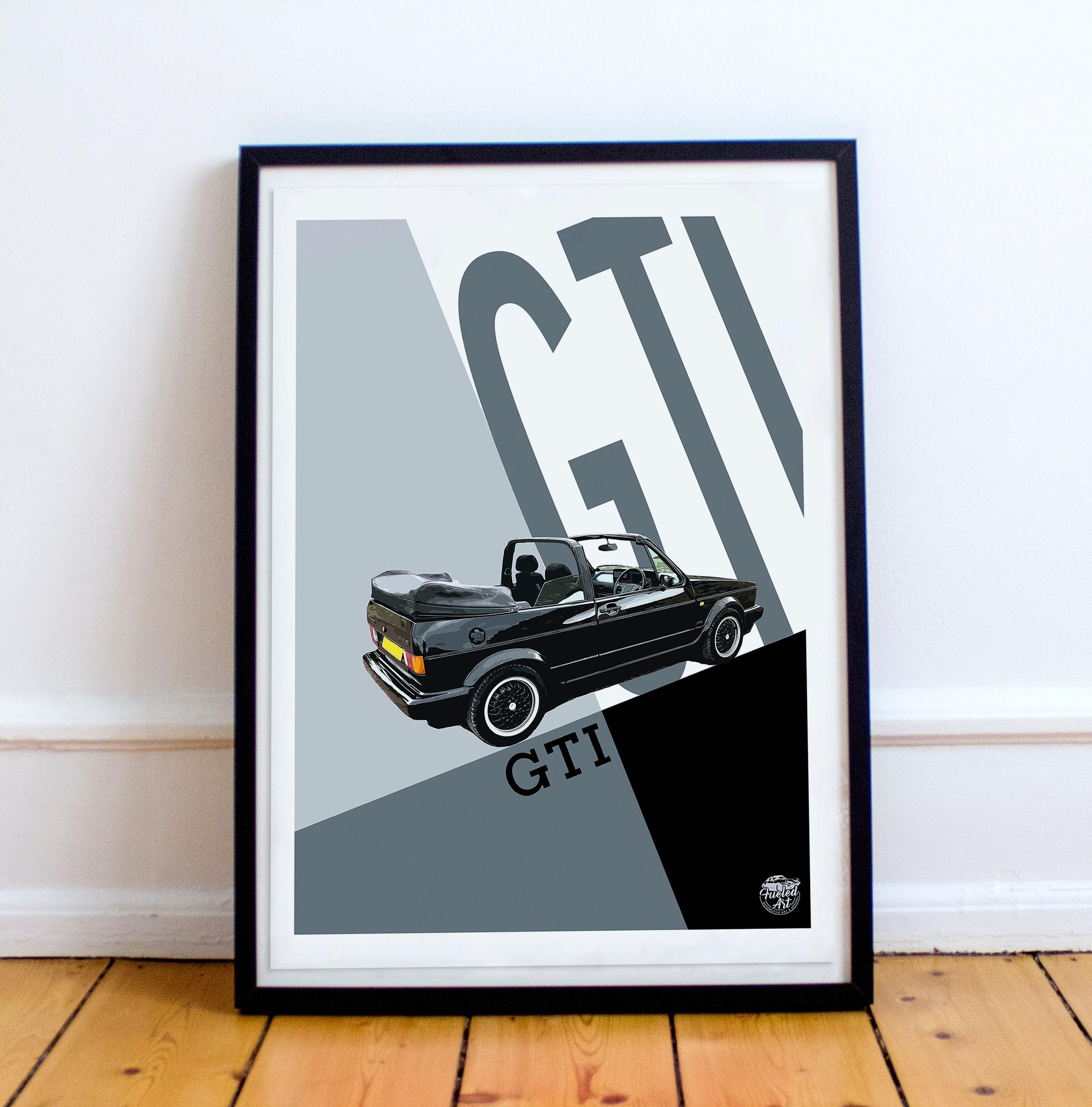 VW Golf GTI Mk1 Cabriolet Print - Fueled.art