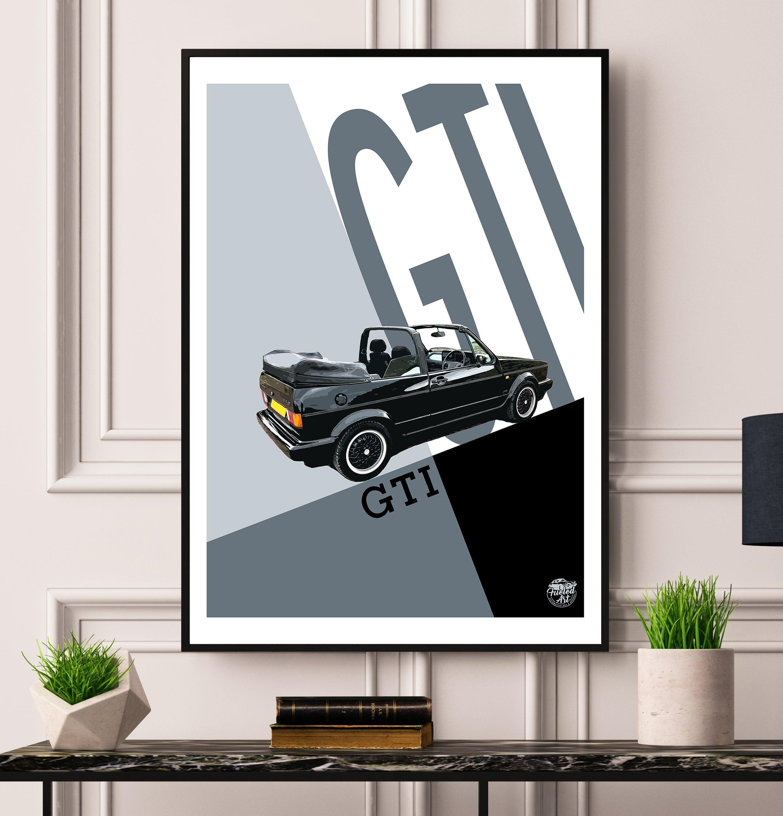 VW Golf GTI Mk1 Cabriolet Print - Fueled.art