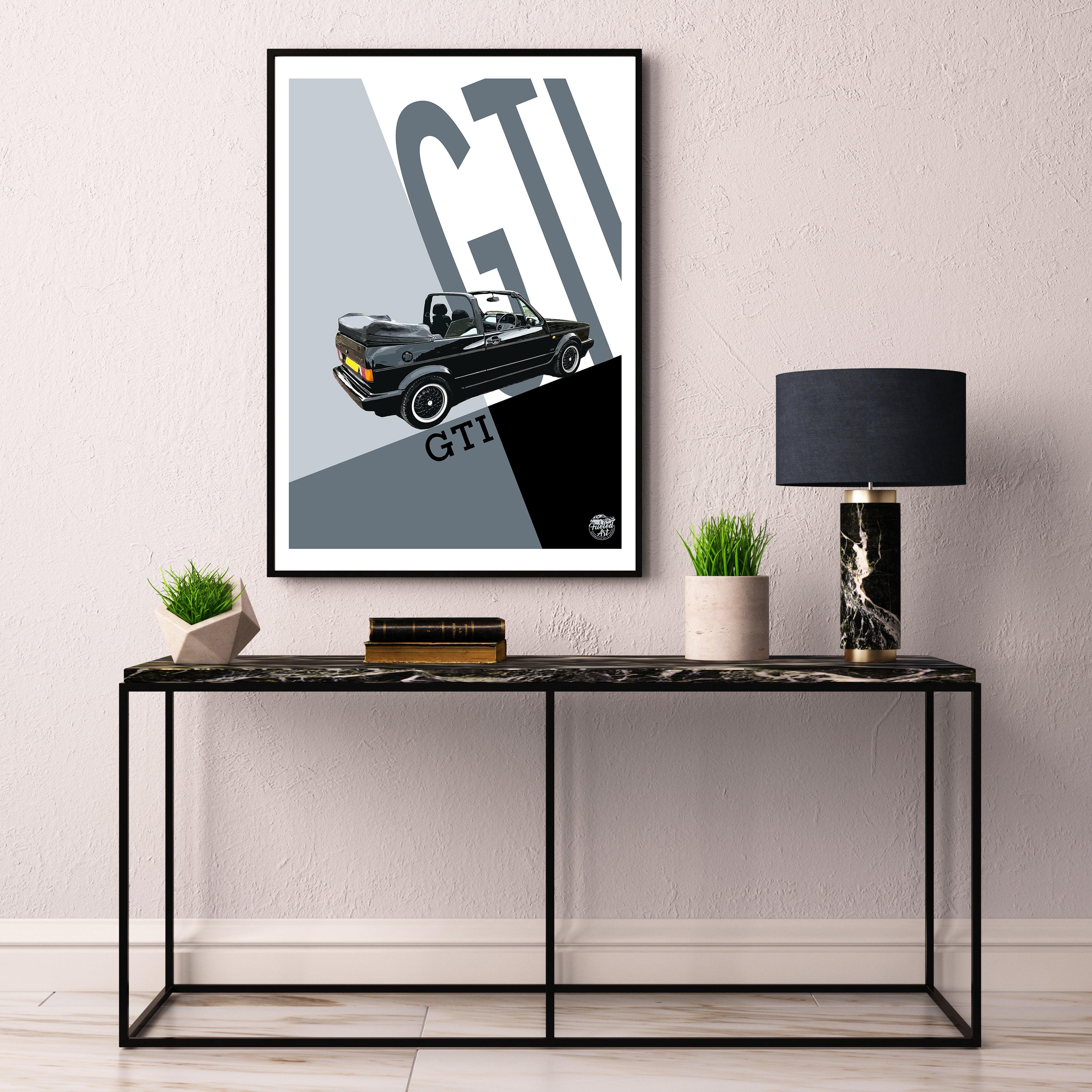 VW Golf GTI Mk1 Cabriolet Print - Fueled.art