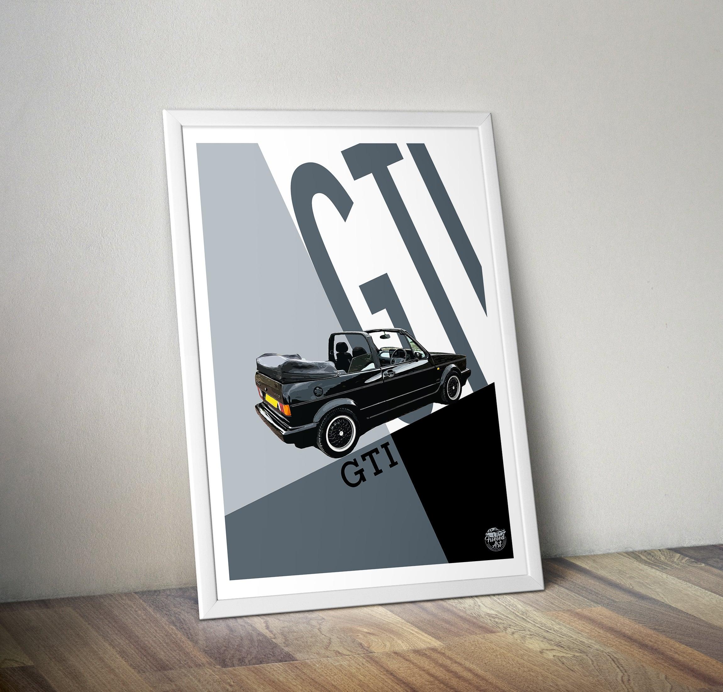 VW Golf GTI Mk1 Cabriolet Print - Fueled.art