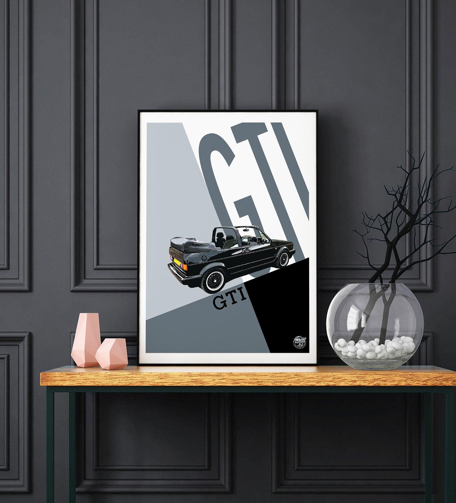 VW Golf GTI Mk1 Cabriolet Print - Fueled.art