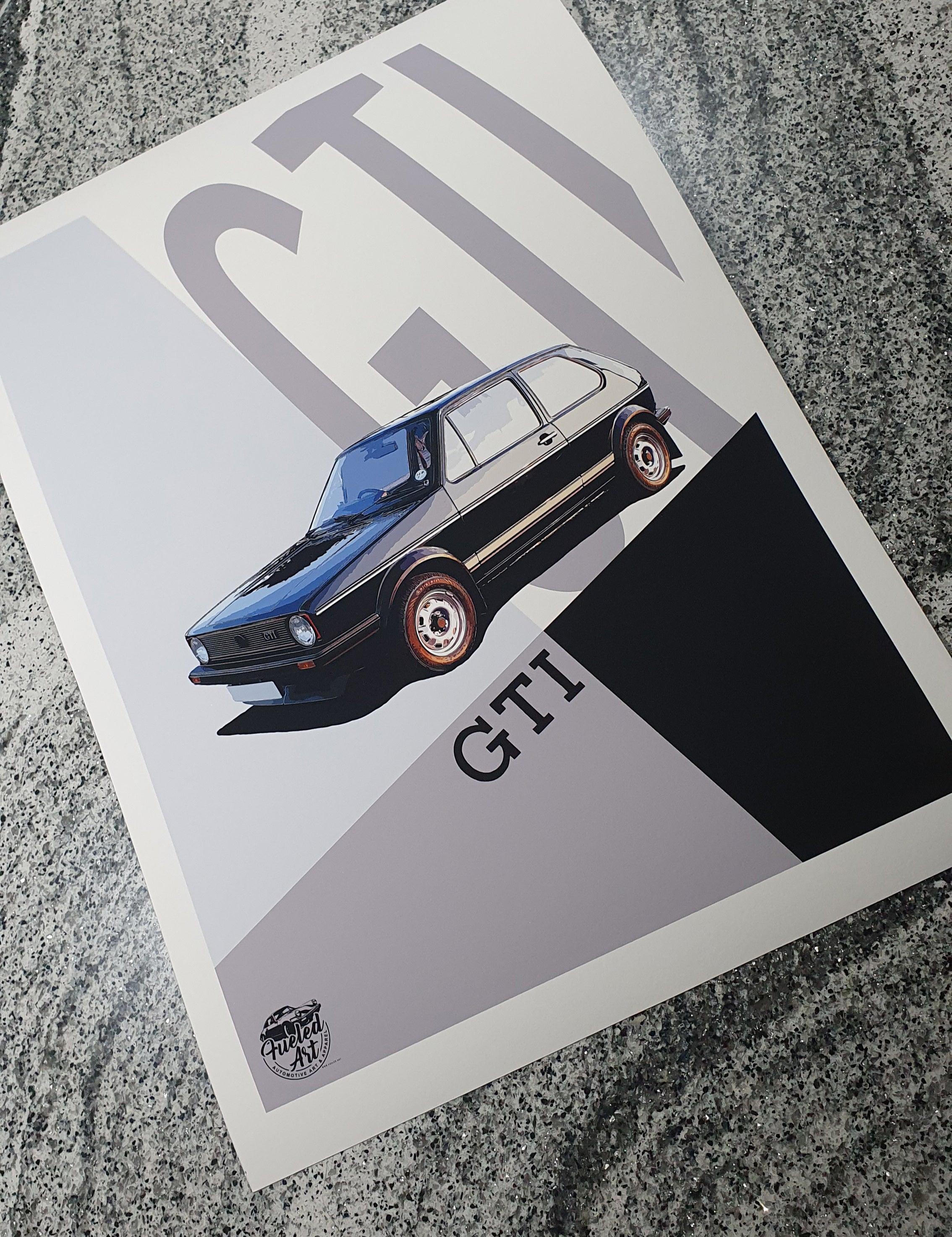 VW Golf GTI Mk1 Print - Fueled.art