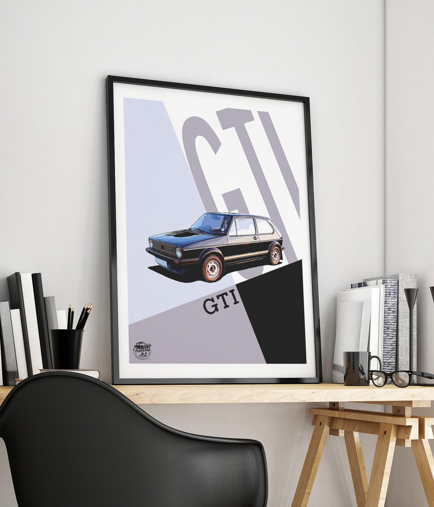 VW Golf GTI Mk1 Print - Fueled.art