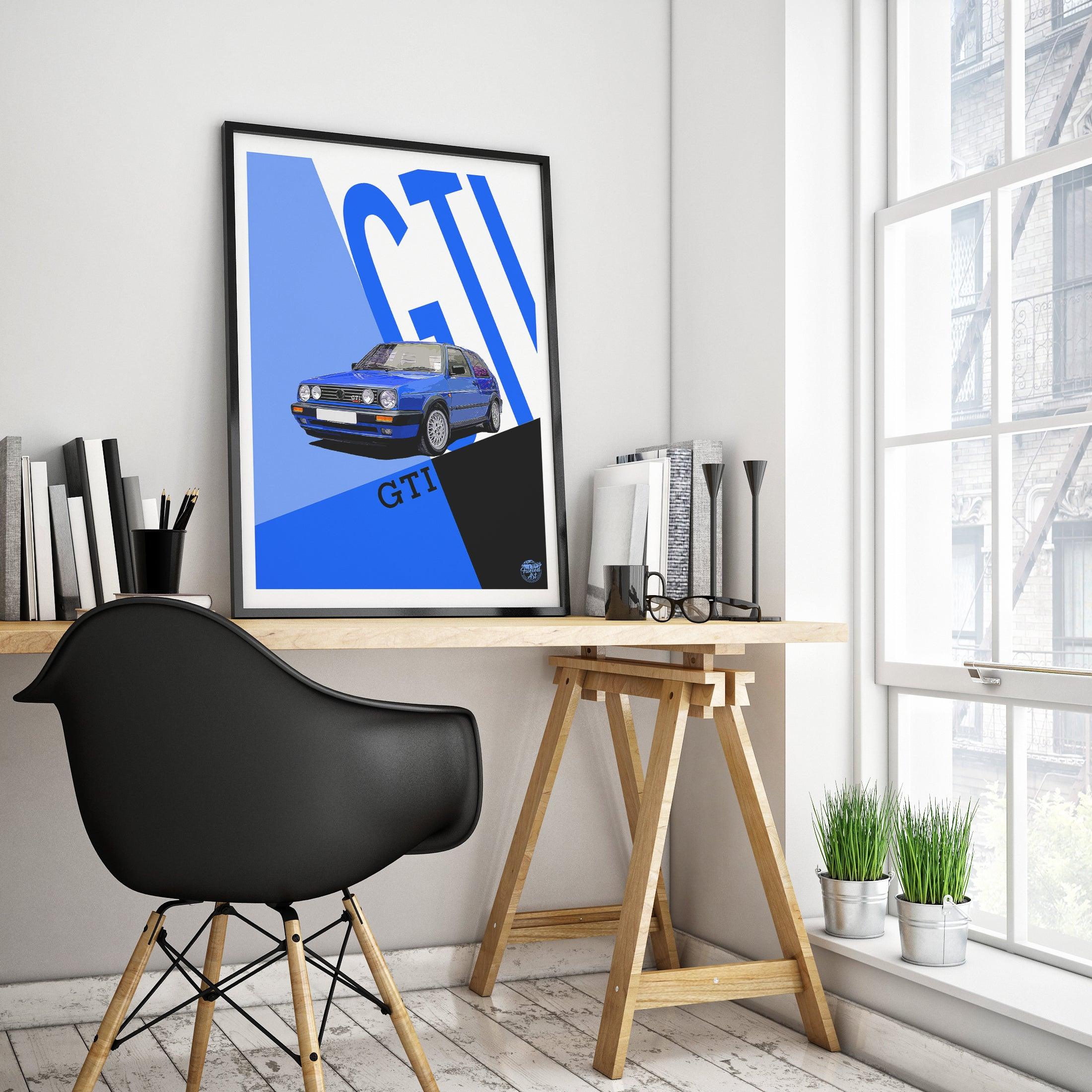 VW Golf GTI Mk2 Print - Fueled.art