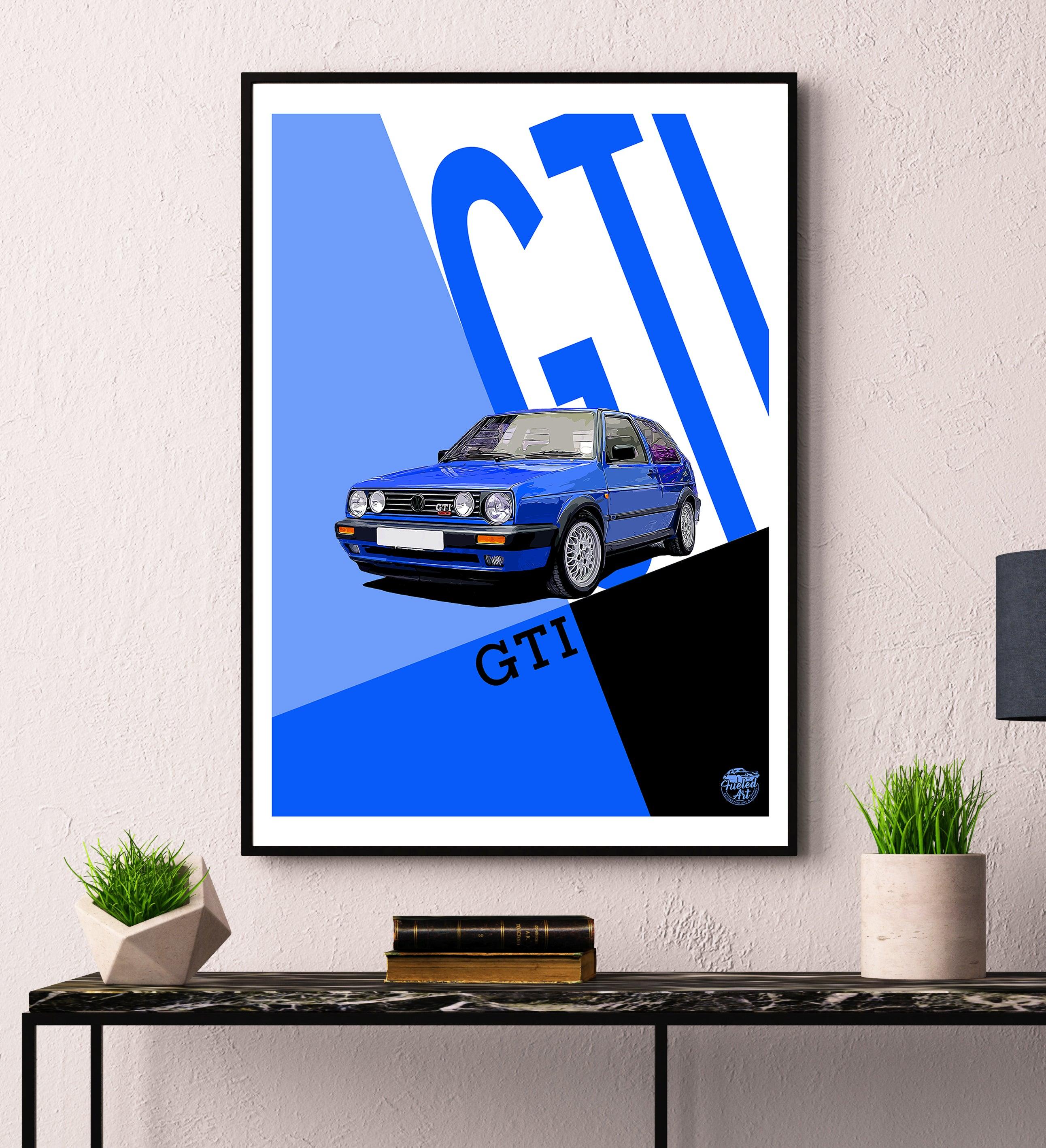 VW Golf GTI Mk2 Print - Fueled.art