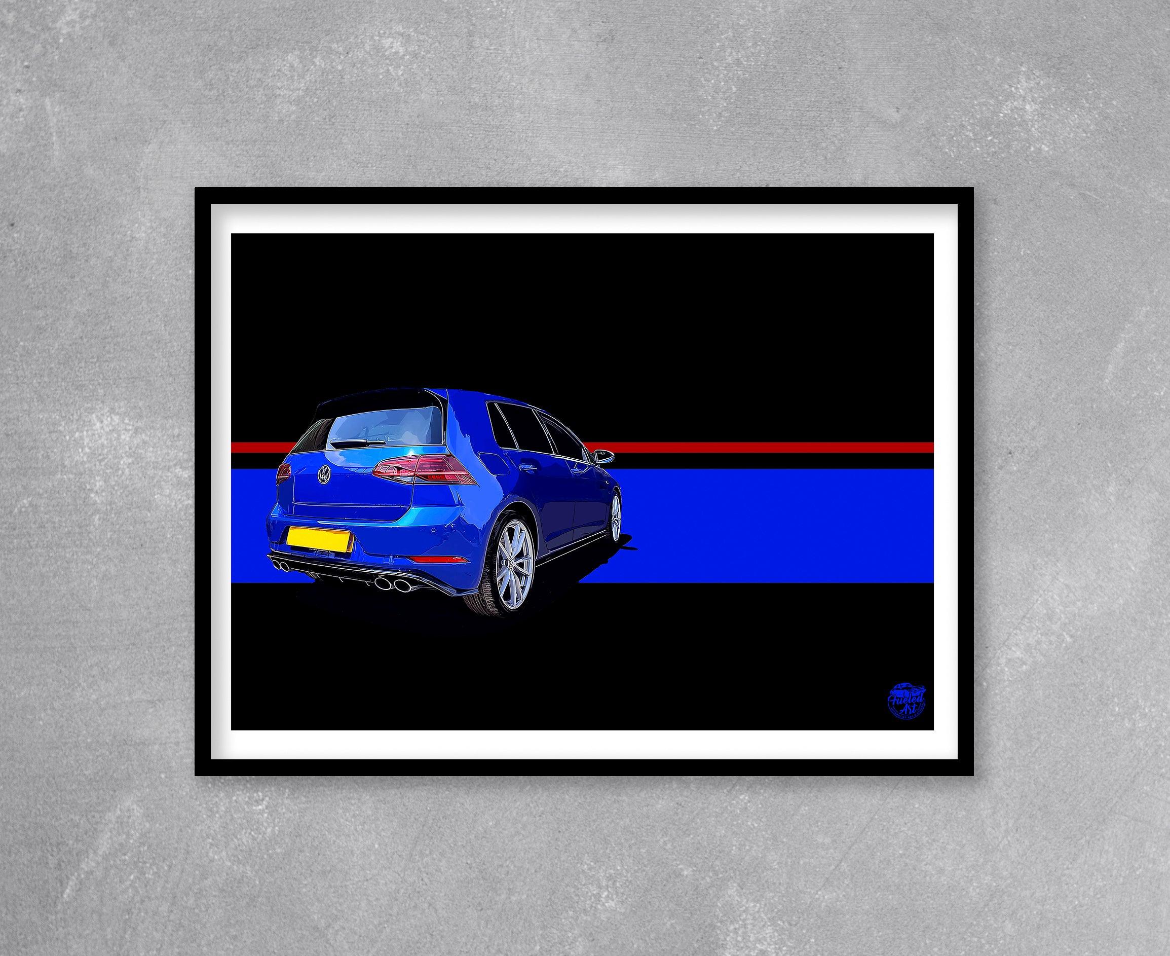 VW Golf R Mk7 Print - Fueled.art