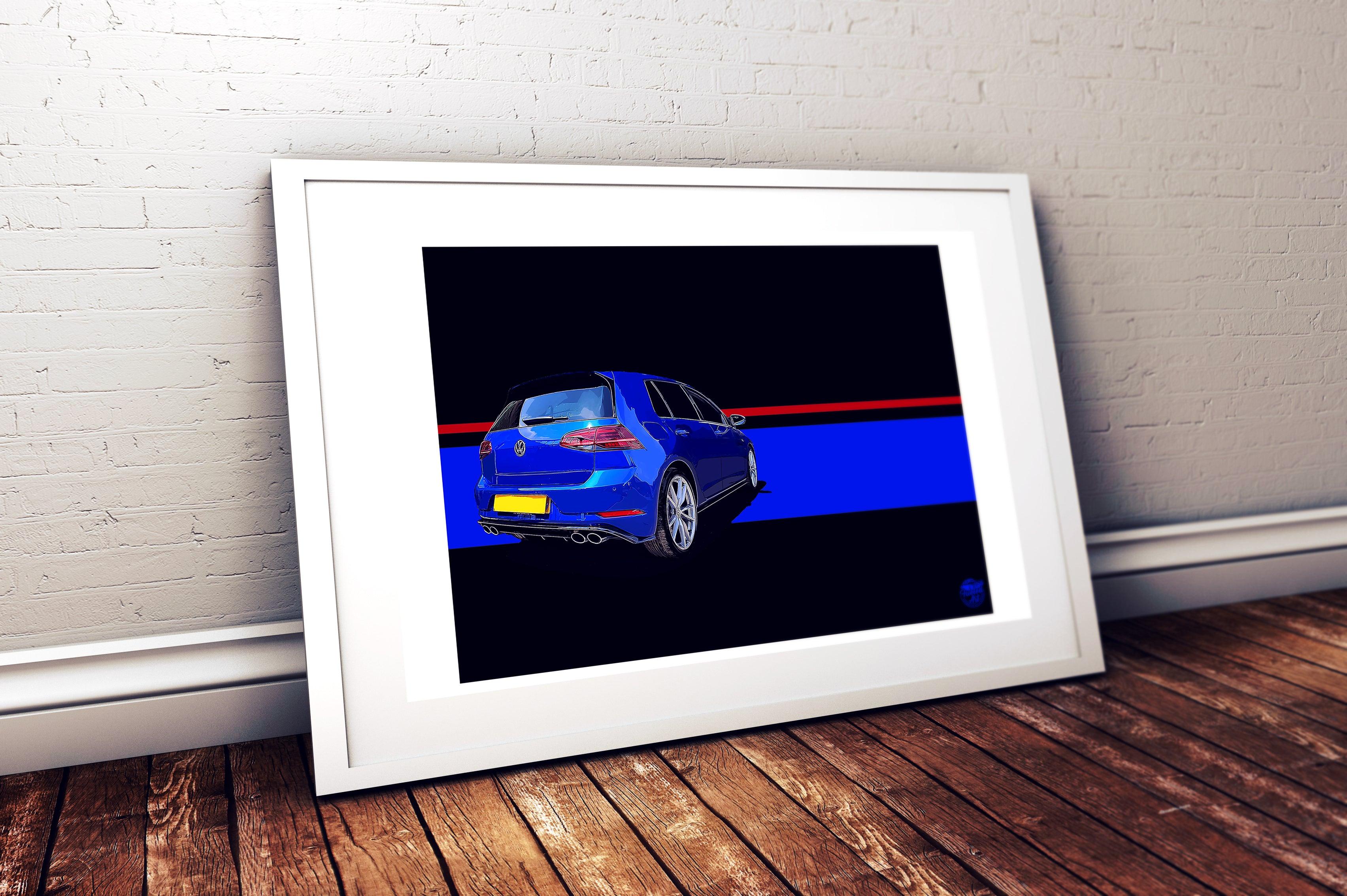 VW Golf R Mk7 Print - Fueled.art